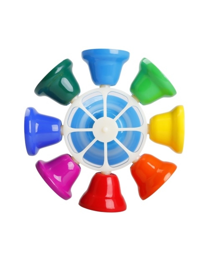 8 Note Hand Bell Percussion Instrument Musical Toy with Sitck