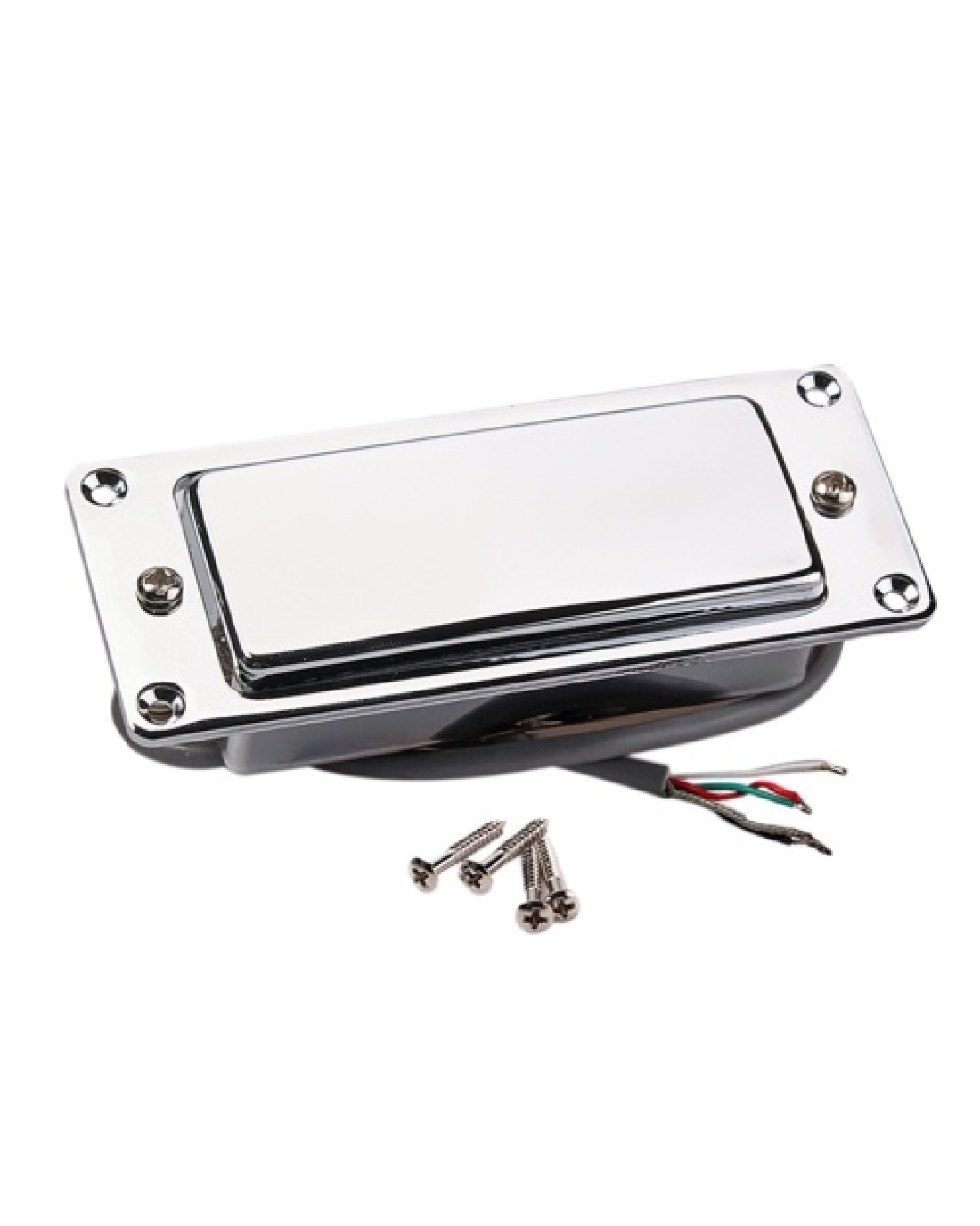 Mini Humbucker Pickup Kit Compatible with LP Electric Guitar Neck Bridge Double Coil Pick-up Chrome Plated