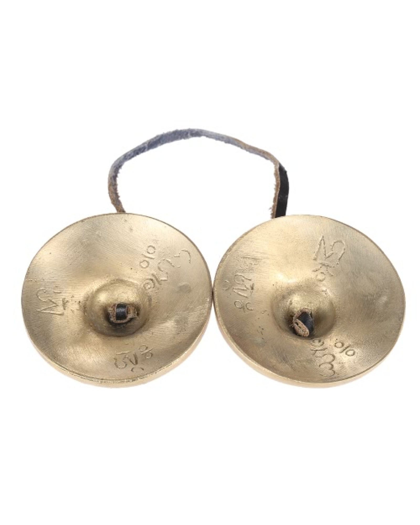 2.6in/6.5cm Handcrafted Tibetan Meditation Tingsha Cymbal Bell with Buddhist Lucky Symbols