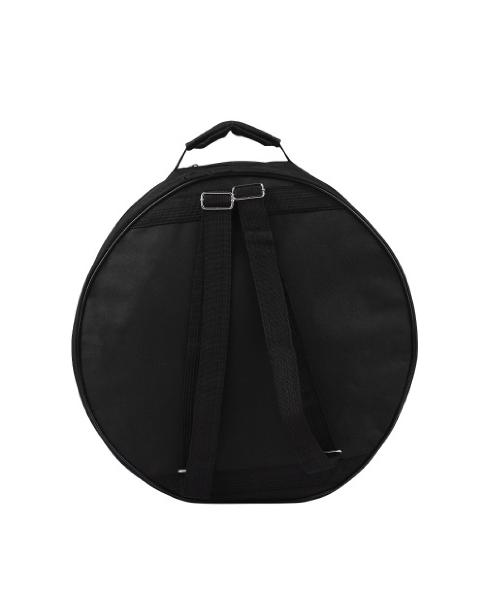 Compact Snare Drum Bag Backpack Case with Shoulder Strap Outside Pockets Musical Instrument Accessory Black