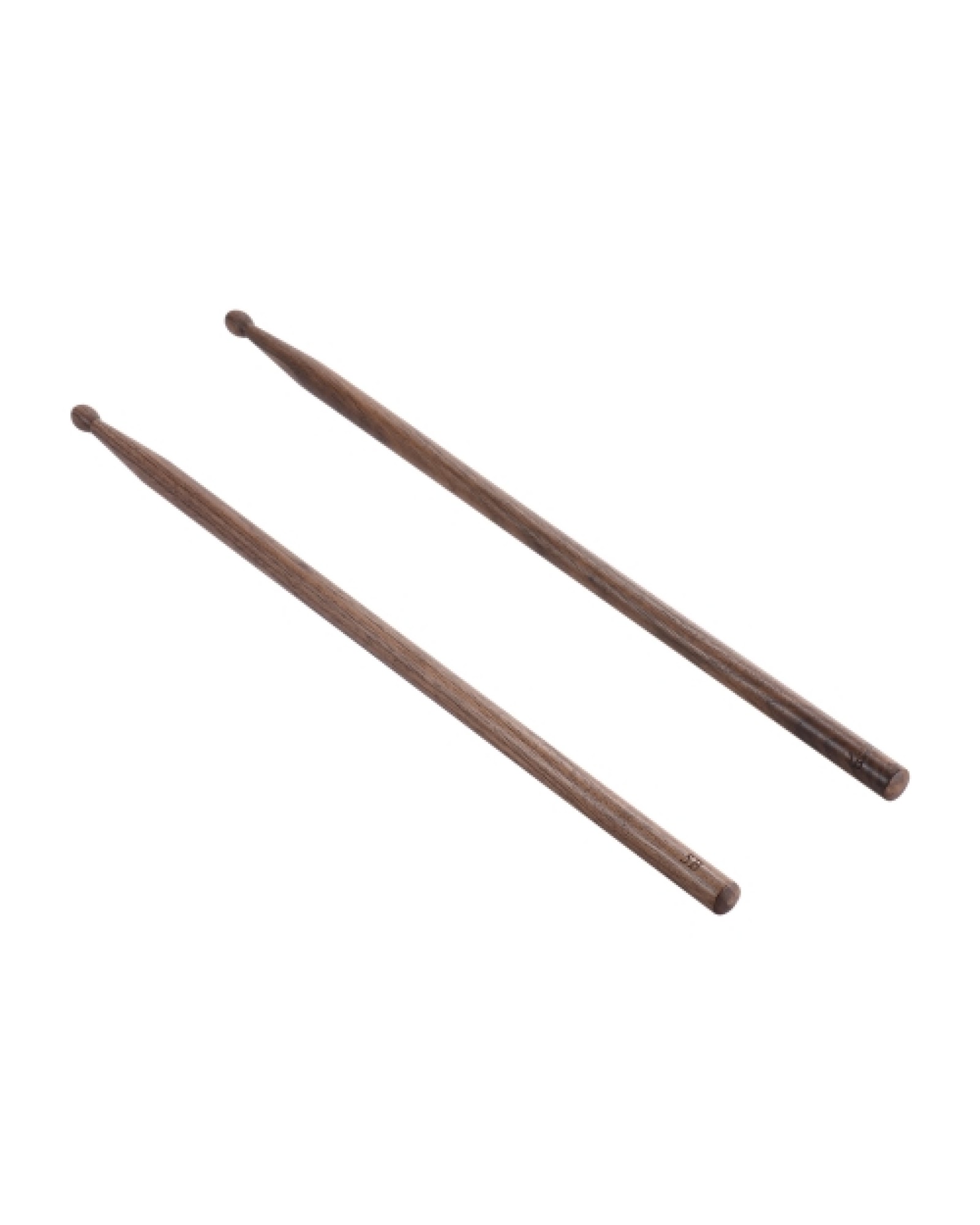 Pair of 5B Drumsticks Sticks Wave-shape Wood Tip Percussion Accessories for Drum Set Adopt for Black Walnut Wood