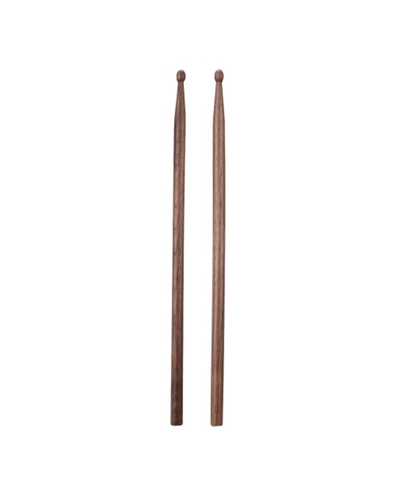 Pair of 5B Drumsticks Sticks Wave-shape Wood Tip Percussion Accessories for Drum Set Adopt for Black Walnut Wood