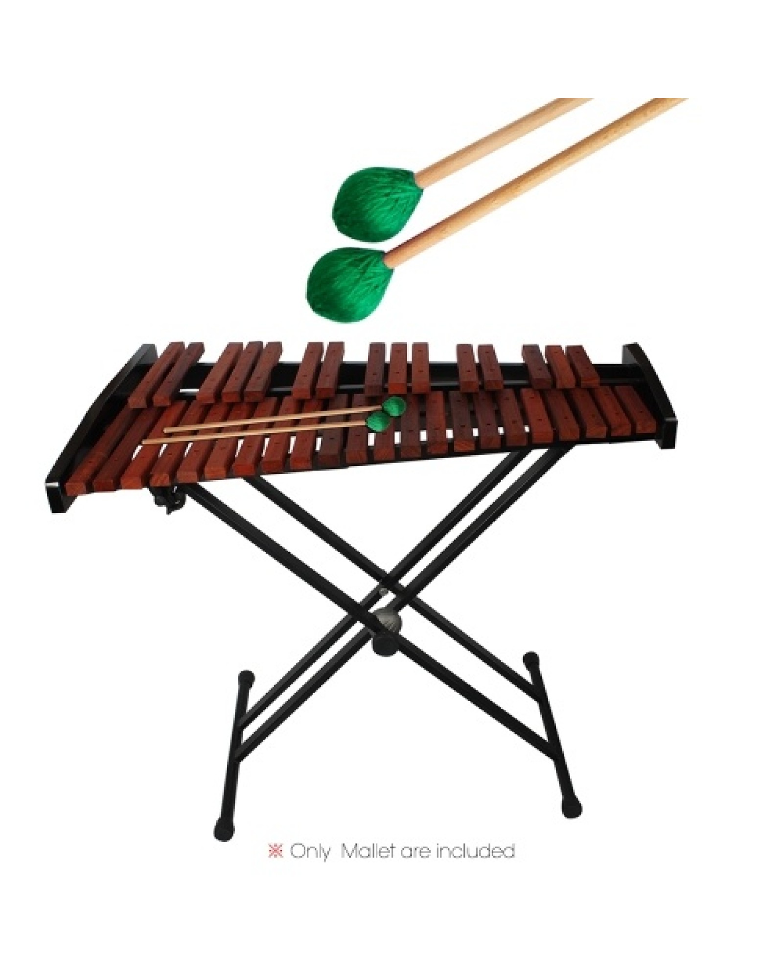 Middle Marimba Stick Mallets Xylophone Glockensplel Mallet with Beech Handle Percussion Kit Musical Instrument Accessories Malle