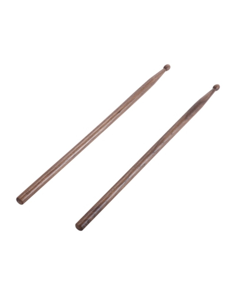 Pair of 5B Drumsticks Sticks Wave-shape Wood Tip Percussion Accessories for Drum Set Adopt for Black Walnut Wood