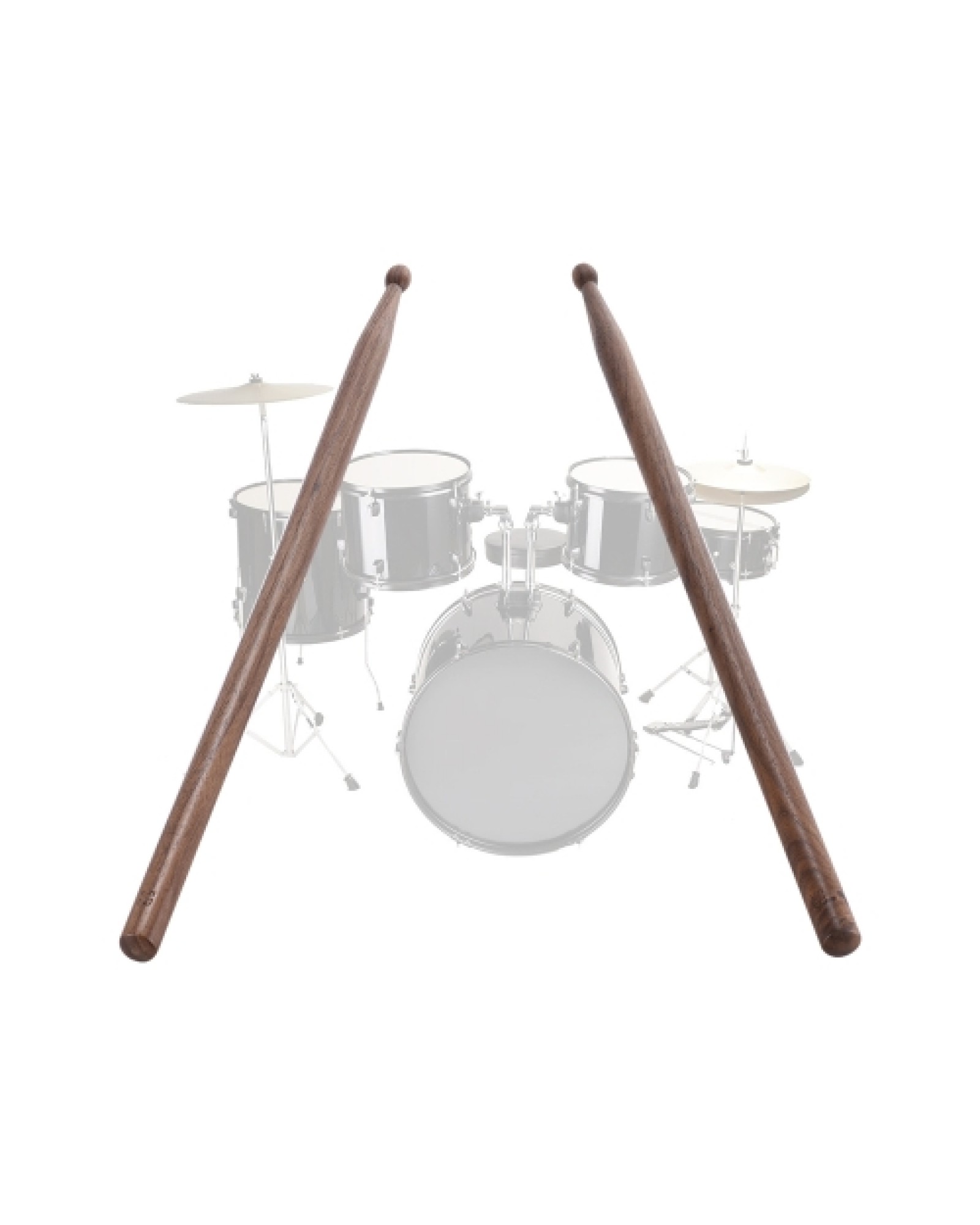 Pair of 5B Drumsticks Sticks Wave-shape Wood Tip Percussion Accessories for Drum Set Adopt for Black Walnut Wood