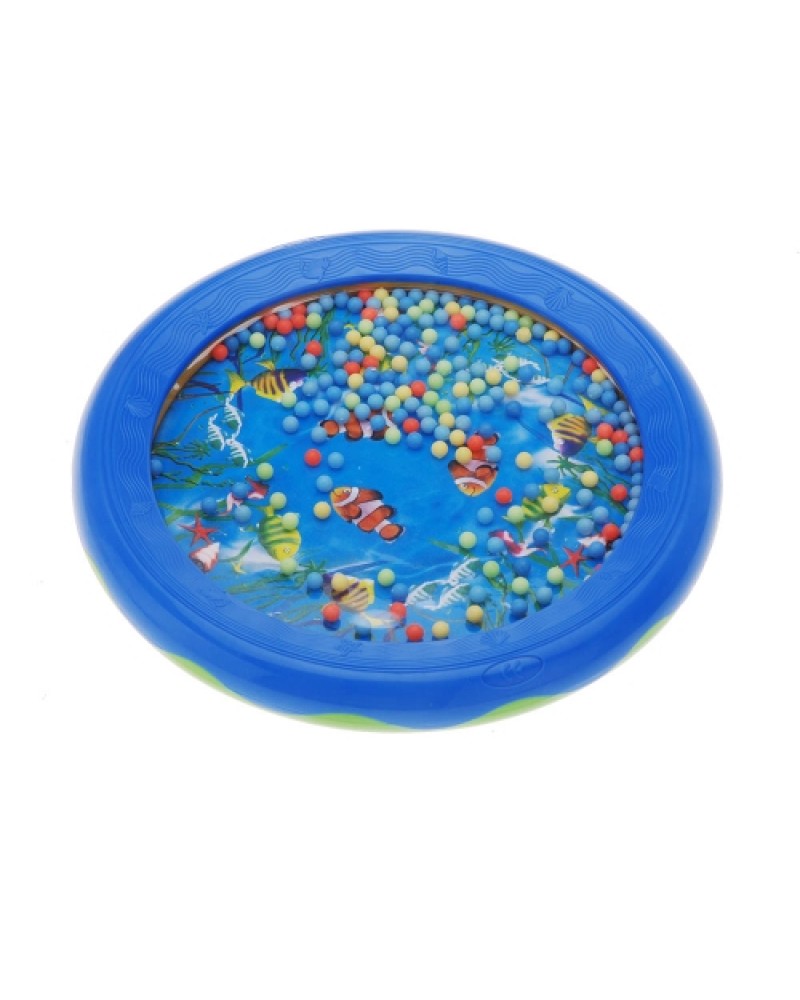 Ocean Wave Bead Drum Gentle Sea Sound Musical Educational Toy Tool for Baby Kid Child