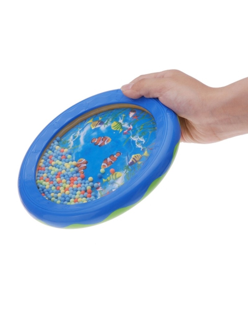 Ocean Wave Bead Drum Gentle Sea Sound Musical Educational Toy Tool for Baby Kid Child