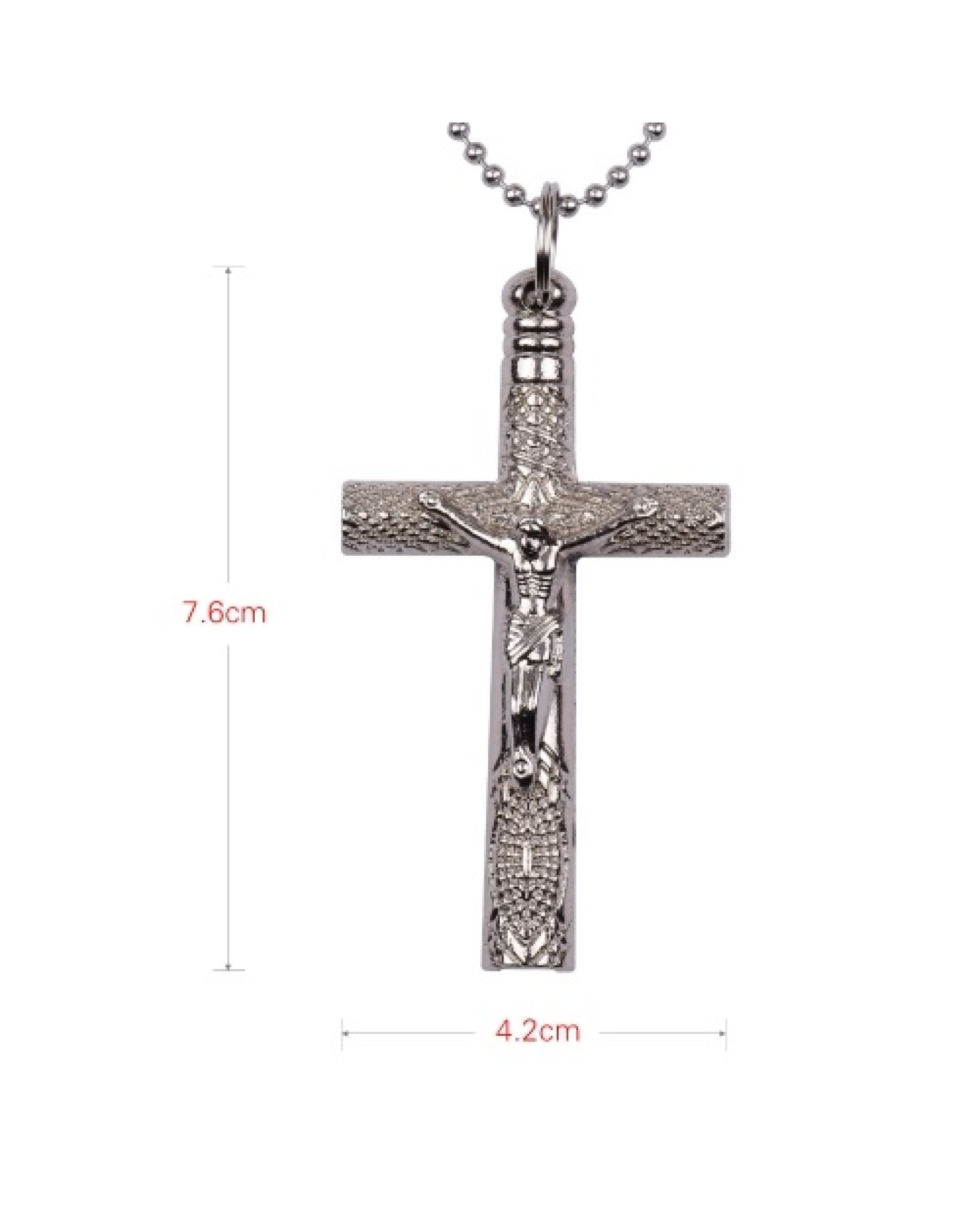 Artistic Drum Key Necklace Christian Jesus Crucifix Drum Key Tuner Drum Wrench for Jazz Drum Set