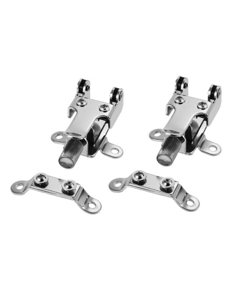 2 Sets/Pack Metal Snare Drum Wire Strainer Regulator Throw Off Butt End Set Drum Parts Accessories Replacement Silver