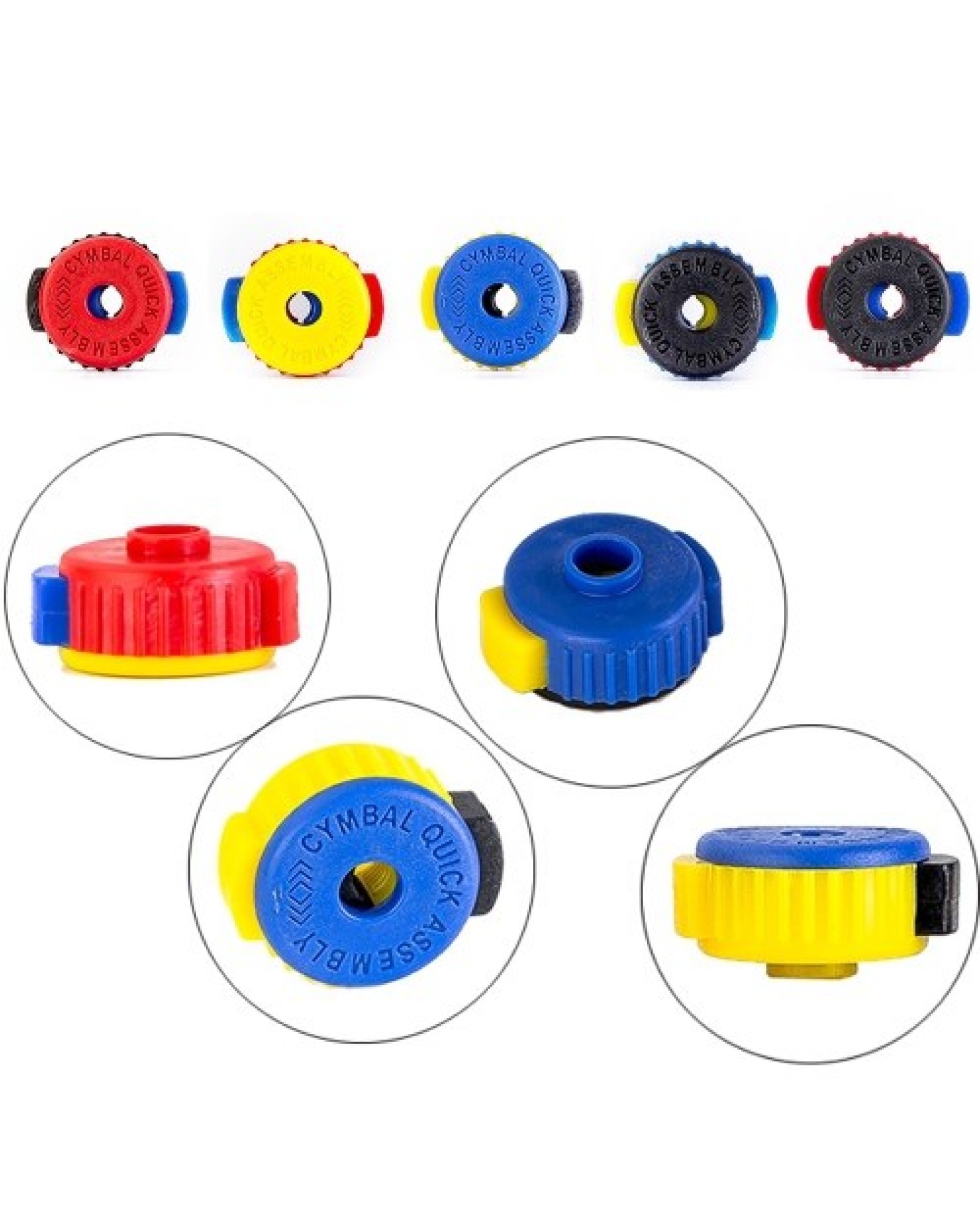 5 Pack Quick-Set Cymbal Mate Quick Release Drum Accessories Kit Rondom Color