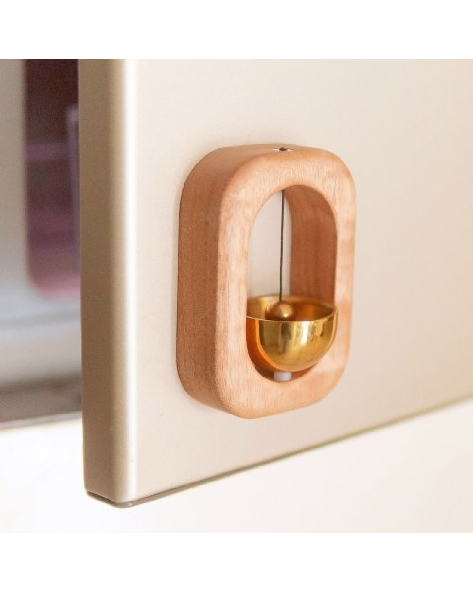 Suction Wind Chime Doorbell Decoration Refrigerator Door Closet Wood Windchime Bells for Home Garden Windchime Gift