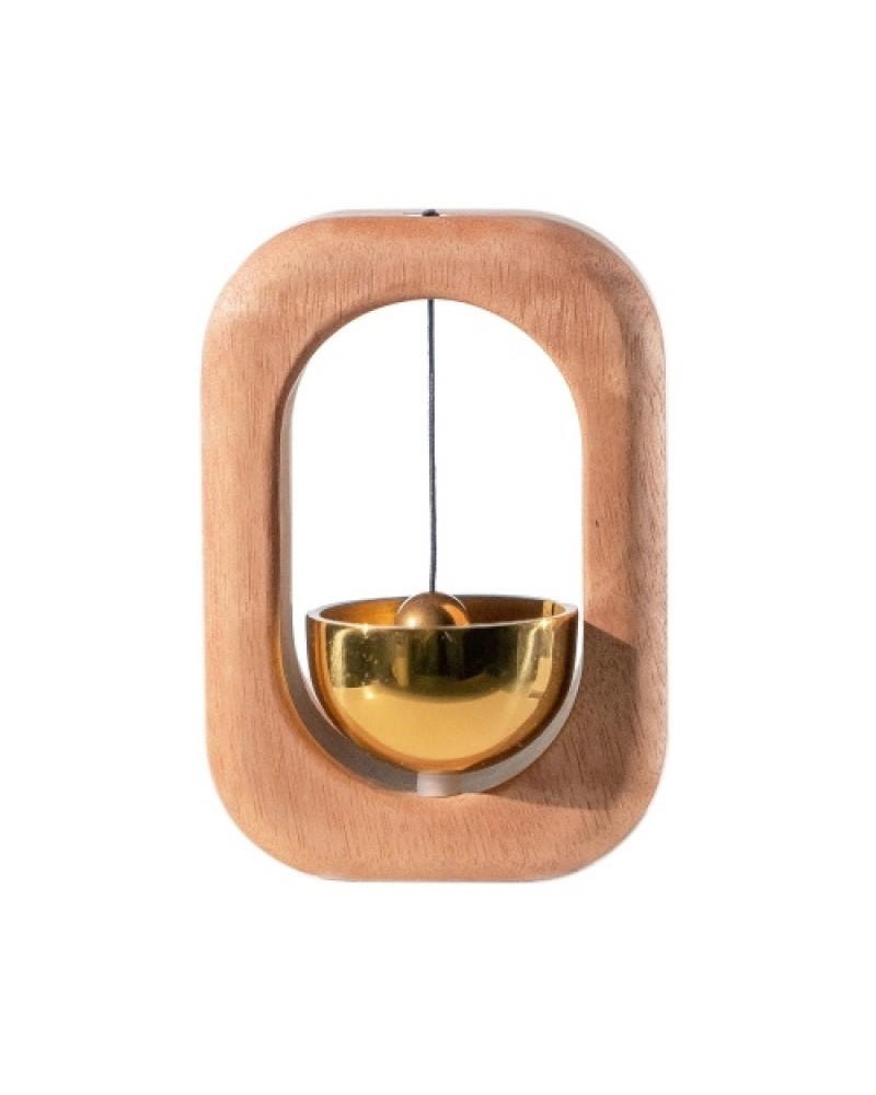 Suction Wind Chime Doorbell Decoration Refrigerator Door Closet Wood Windchime Bells for Home Garden Windchime Gift