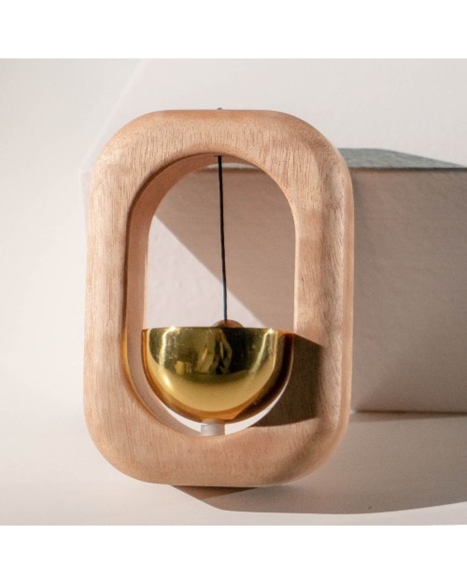 Suction Wind Chime Doorbell Decoration Refrigerator Door Closet Wood Windchime Bells for Home Garden Windchime Gift