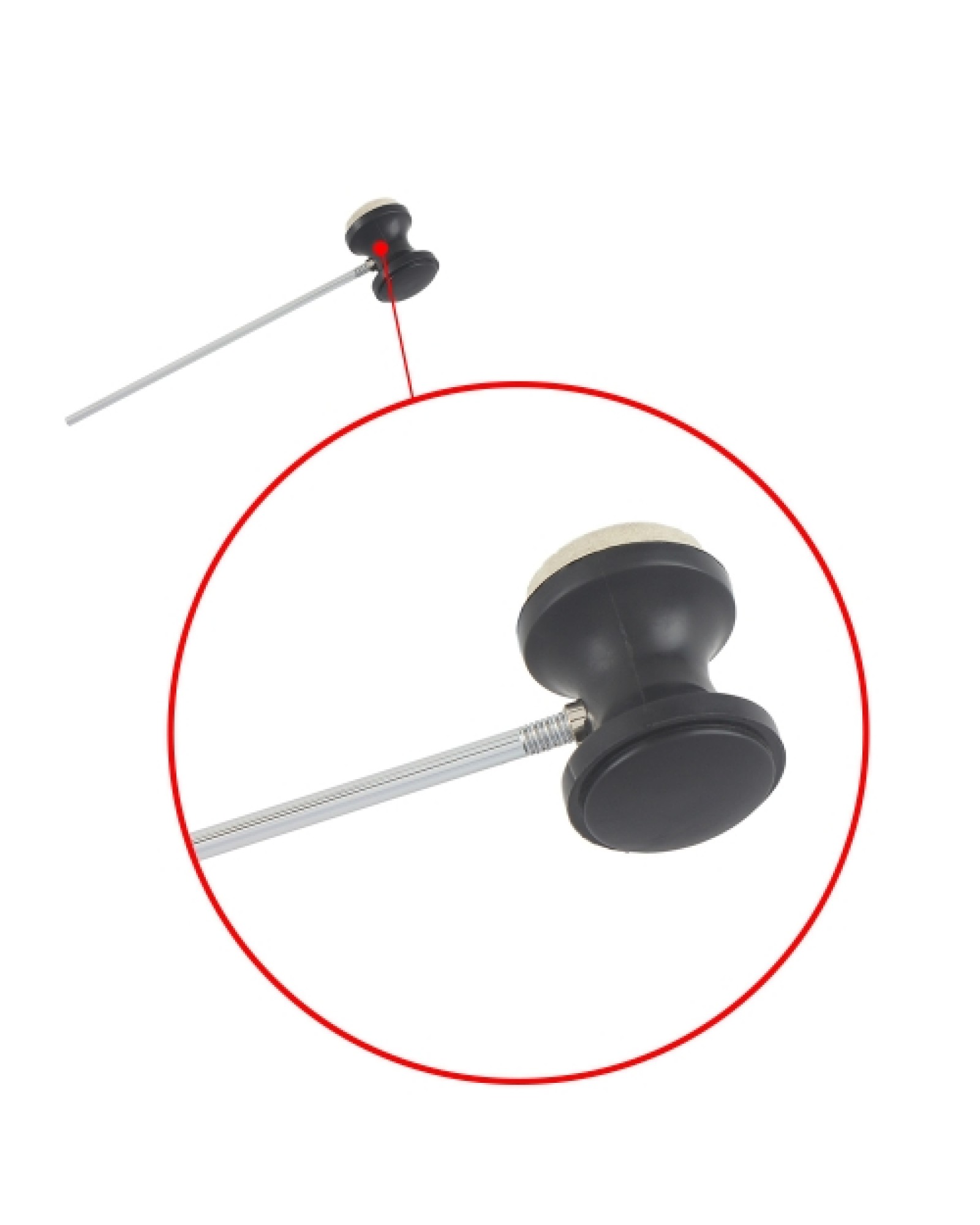 Drum Pedal Wool Felt Stainless Steel Handle 1pcs Instrument Accessory Part High Quality