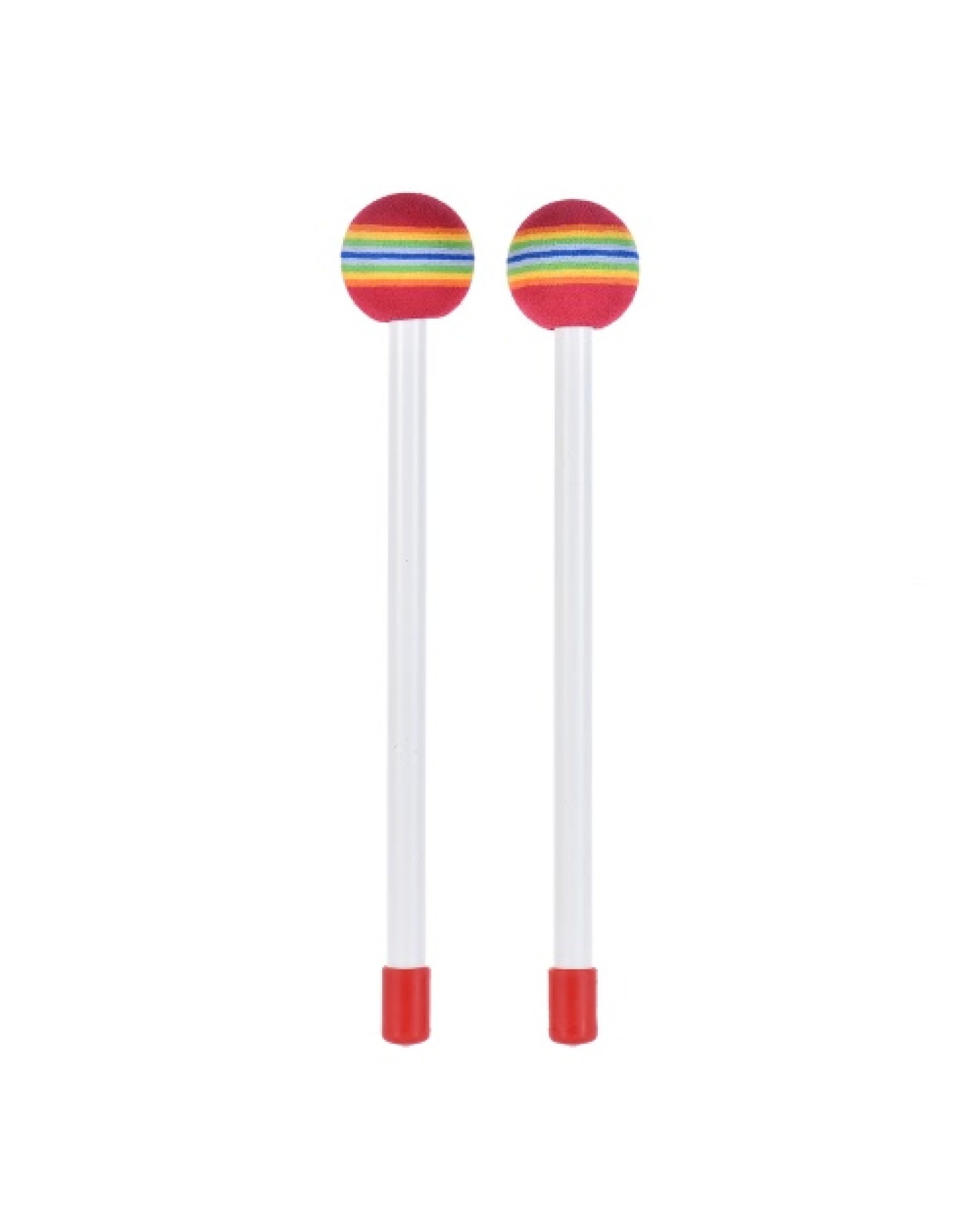 8 Inch Wooden Floor Drum Gathering Club Carnival Percussion Instrument with 2 Mallets for Kids Children