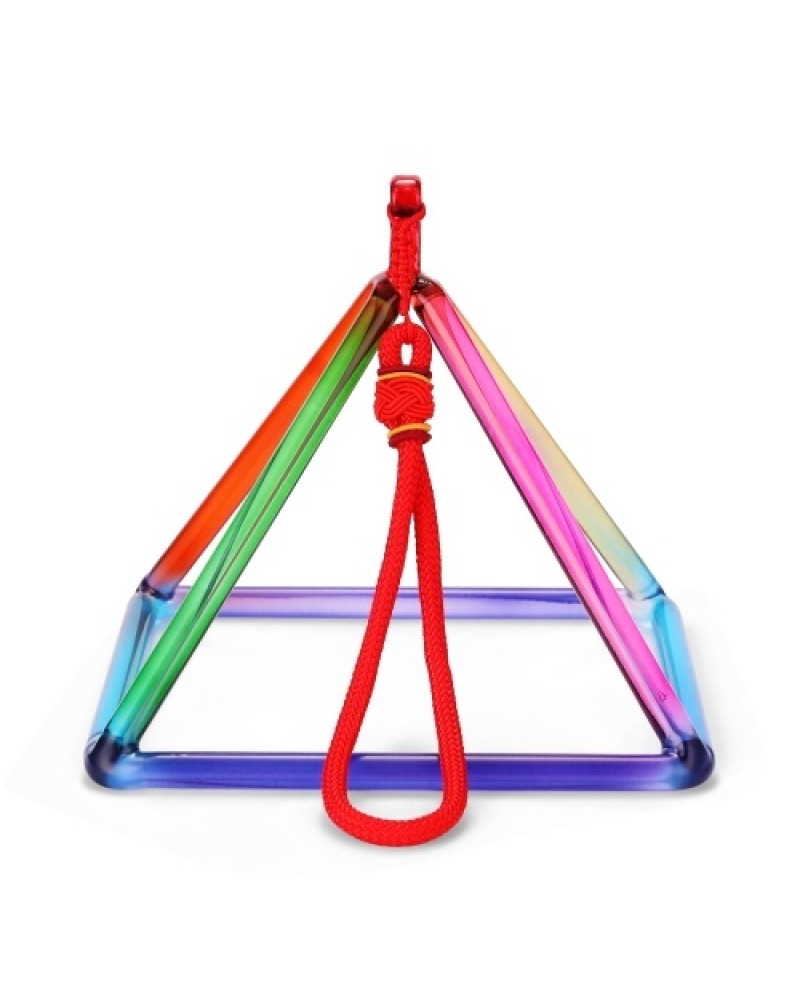 Crystal Material Singing Pyramid Percussion Instruments Yoga Meditation Relaxation Tool
