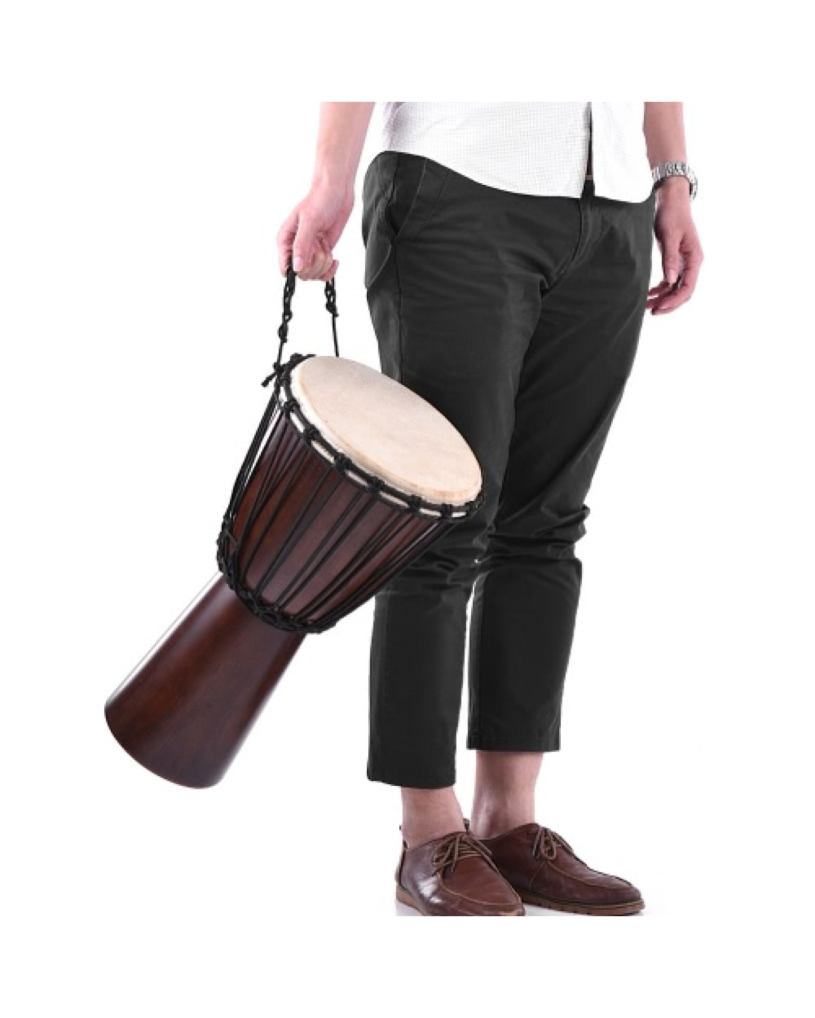 Professional 10" African Djembe Hand Bongo Drum Percussion Music Instrument Select Hardwood Body Goatskin Head