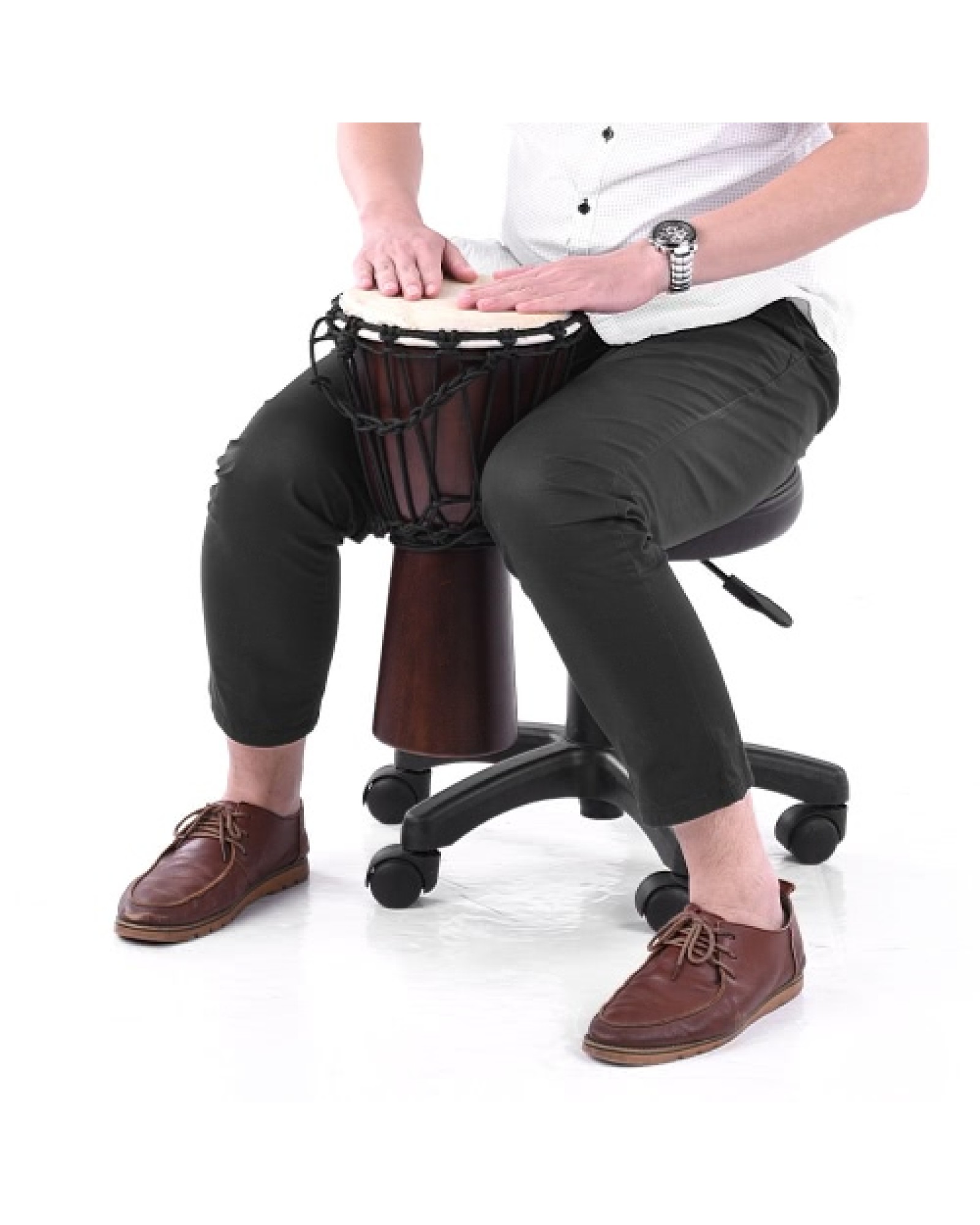 Professional 10" African Djembe Hand Bongo Drum Percussion Music Instrument Select Hardwood Body Goatskin Head