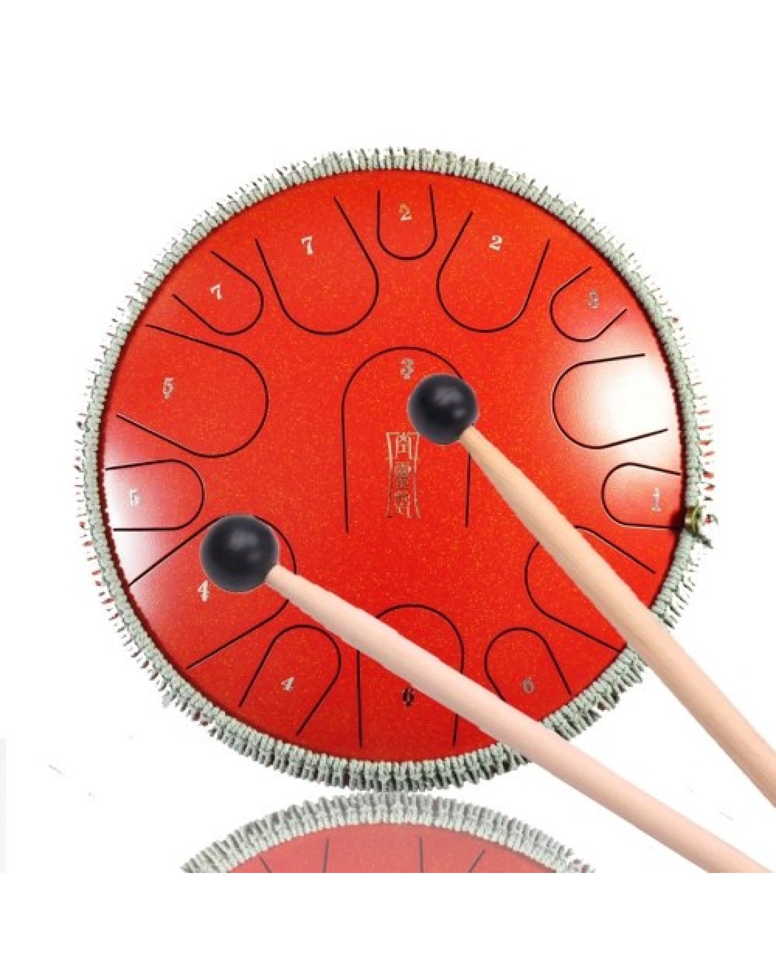 1 Pair Tongue Steel Drum Xylophone Mallets Tuning Fork Wooden Rod Mallet for Percussion Instrument