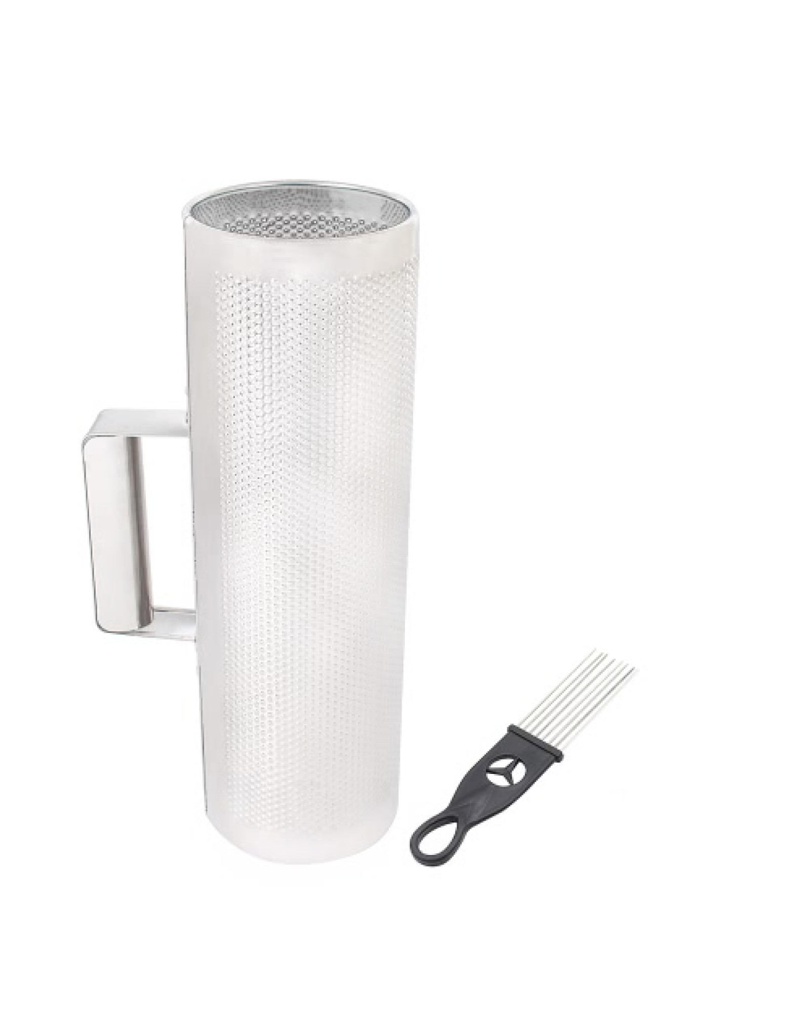 Stainless Steel Guiro 12" * 4" Percussion Instrument Musical Training Tool with Scraper