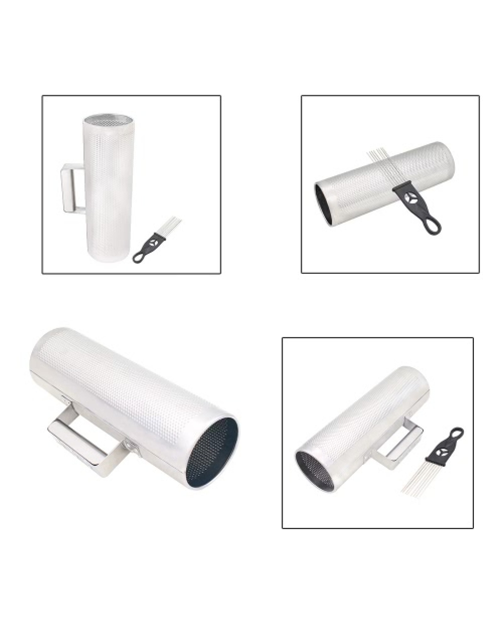 Stainless Steel Guiro 12" * 4" Percussion Instrument Musical Training Tool with Scraper