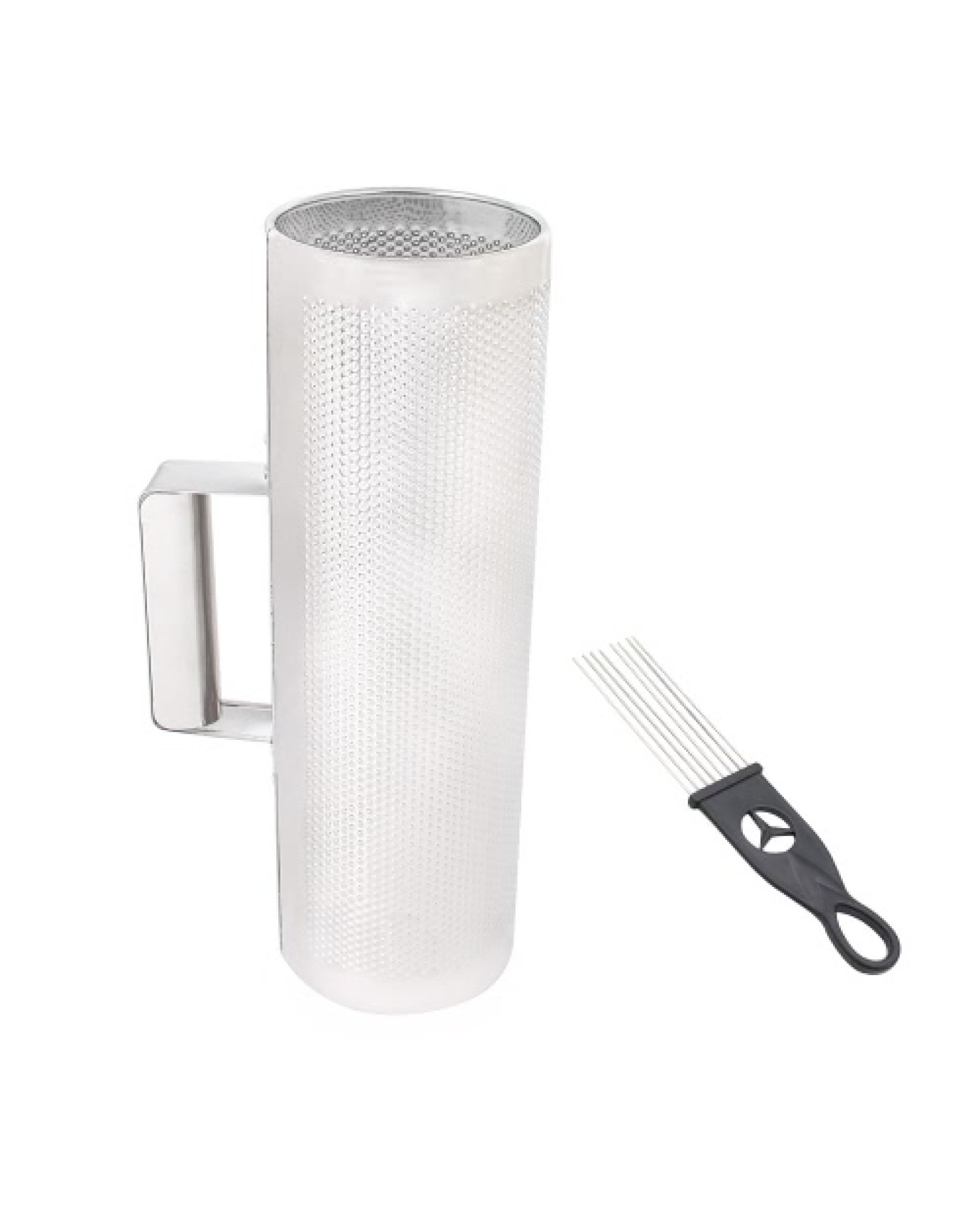 Stainless Steel Guiro 12" * 4" Percussion Instrument Musical Training Tool with Scraper