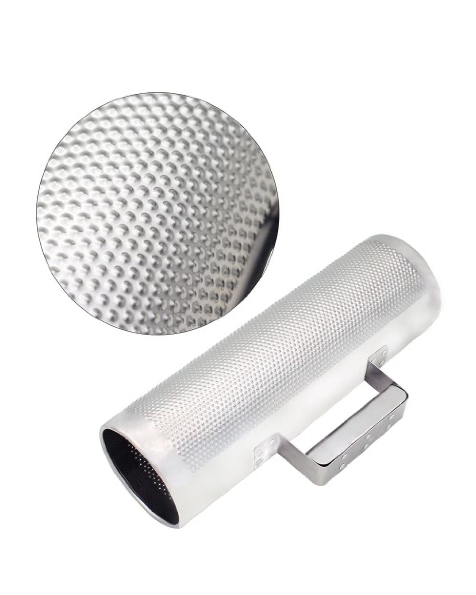 Stainless Steel Guiro 12" * 4" Percussion Instrument Musical Training Tool with Scraper