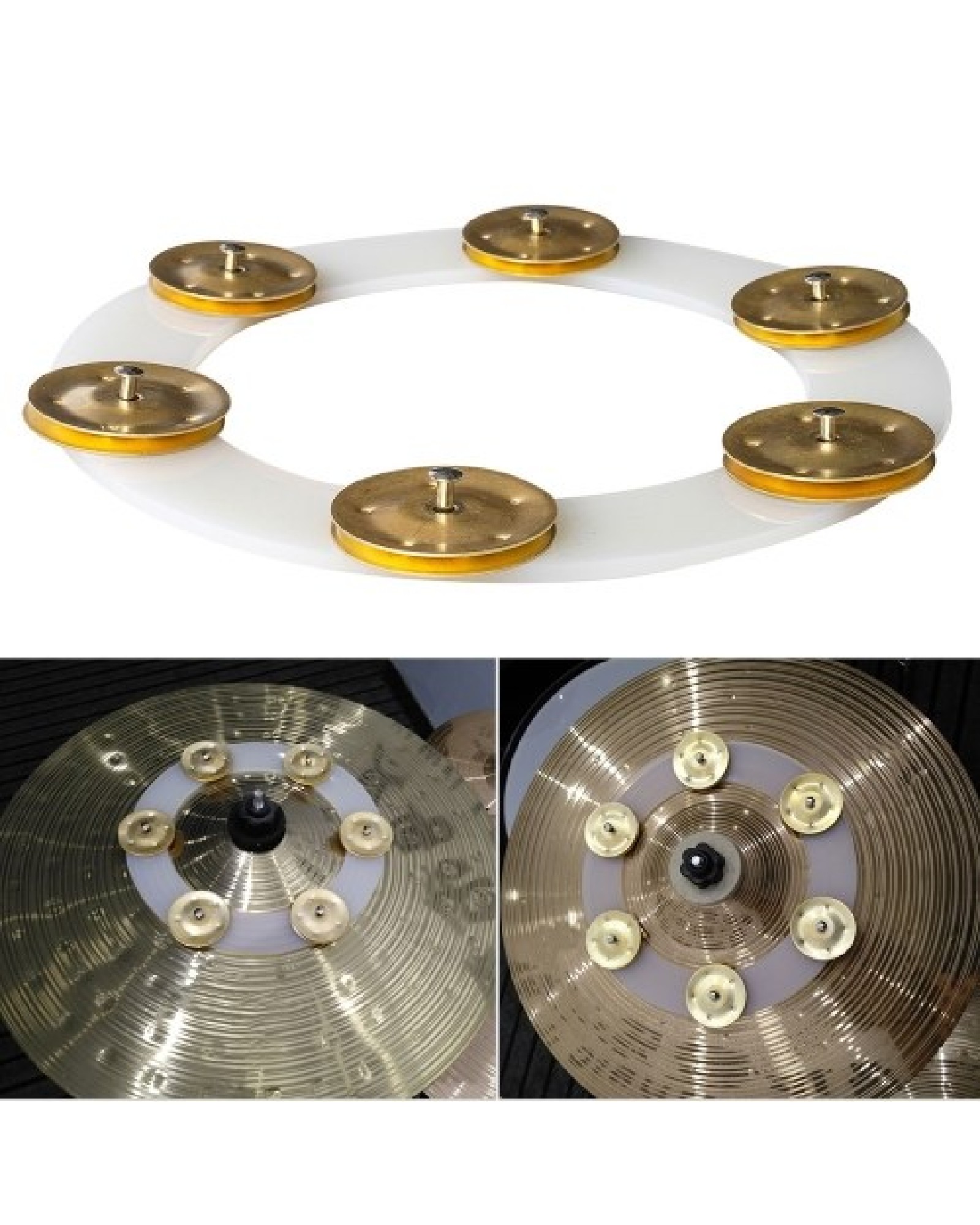 Percussion Drum Cymbal with Ching Ring Cymbal Pack Musical Instrument Accessory