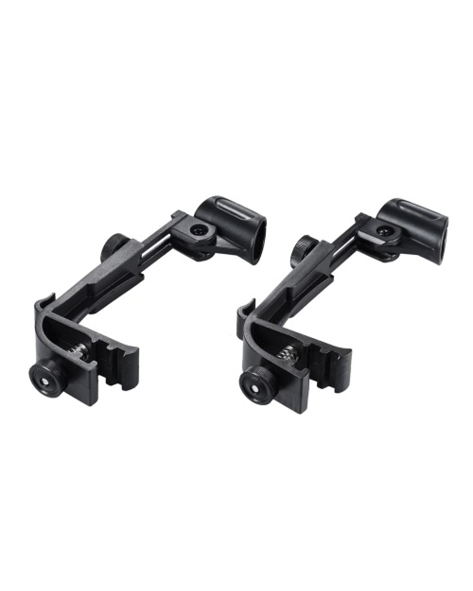 2pcs Clamp Clip On Drum Rim Microphone Mic Mount Holder Adjustable Shockproof