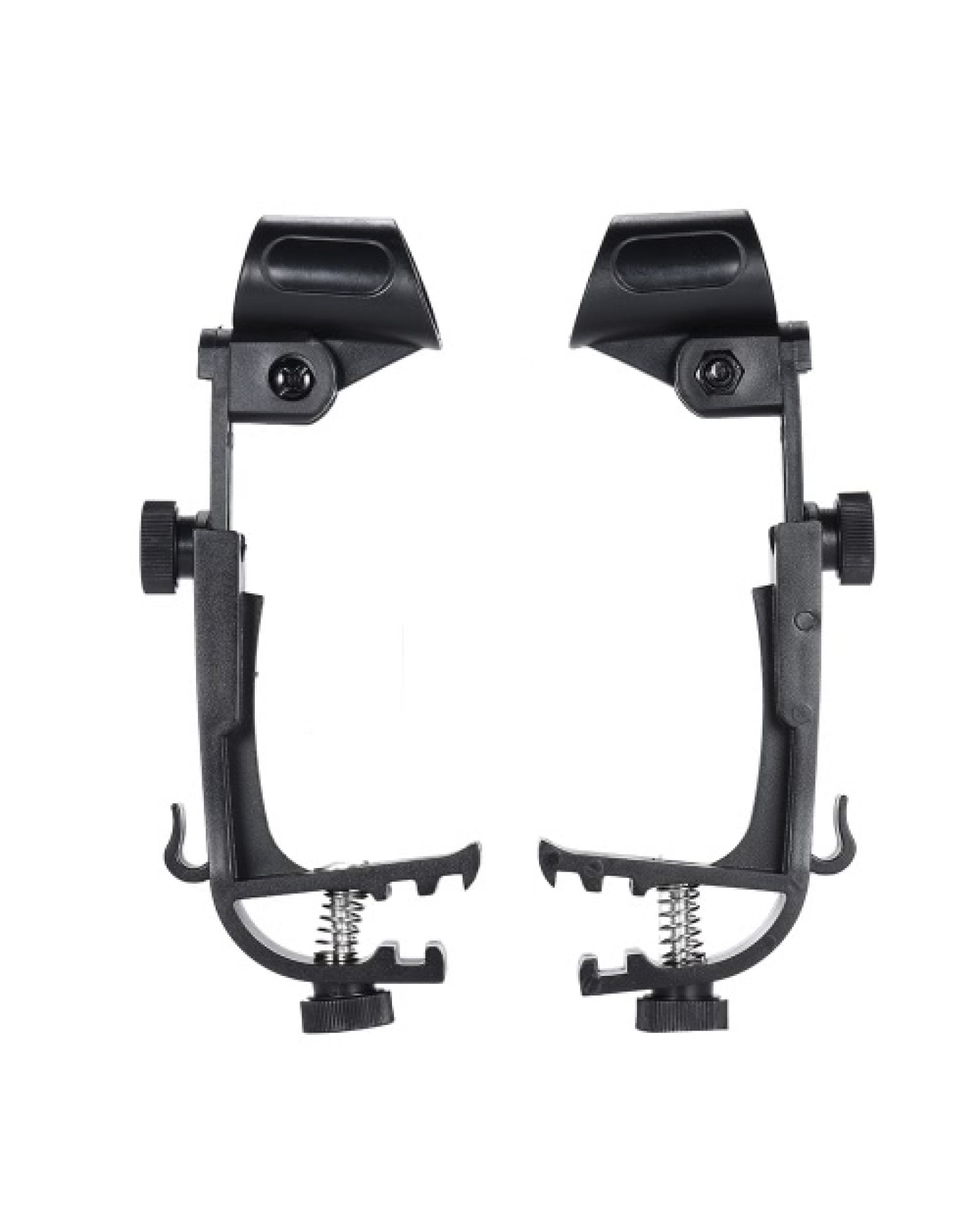 2pcs Clamp Clip On Drum Rim Microphone Mic Mount Holder Adjustable Shockproof