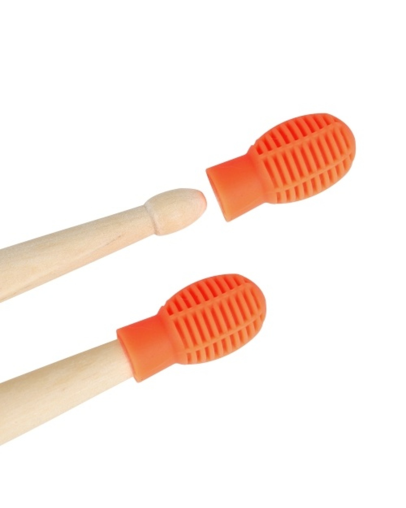 Drum Stick Protective Cover Set Silicone Mallet Protectors Drumstick Silent Practice Cap Sleeve 2pcs