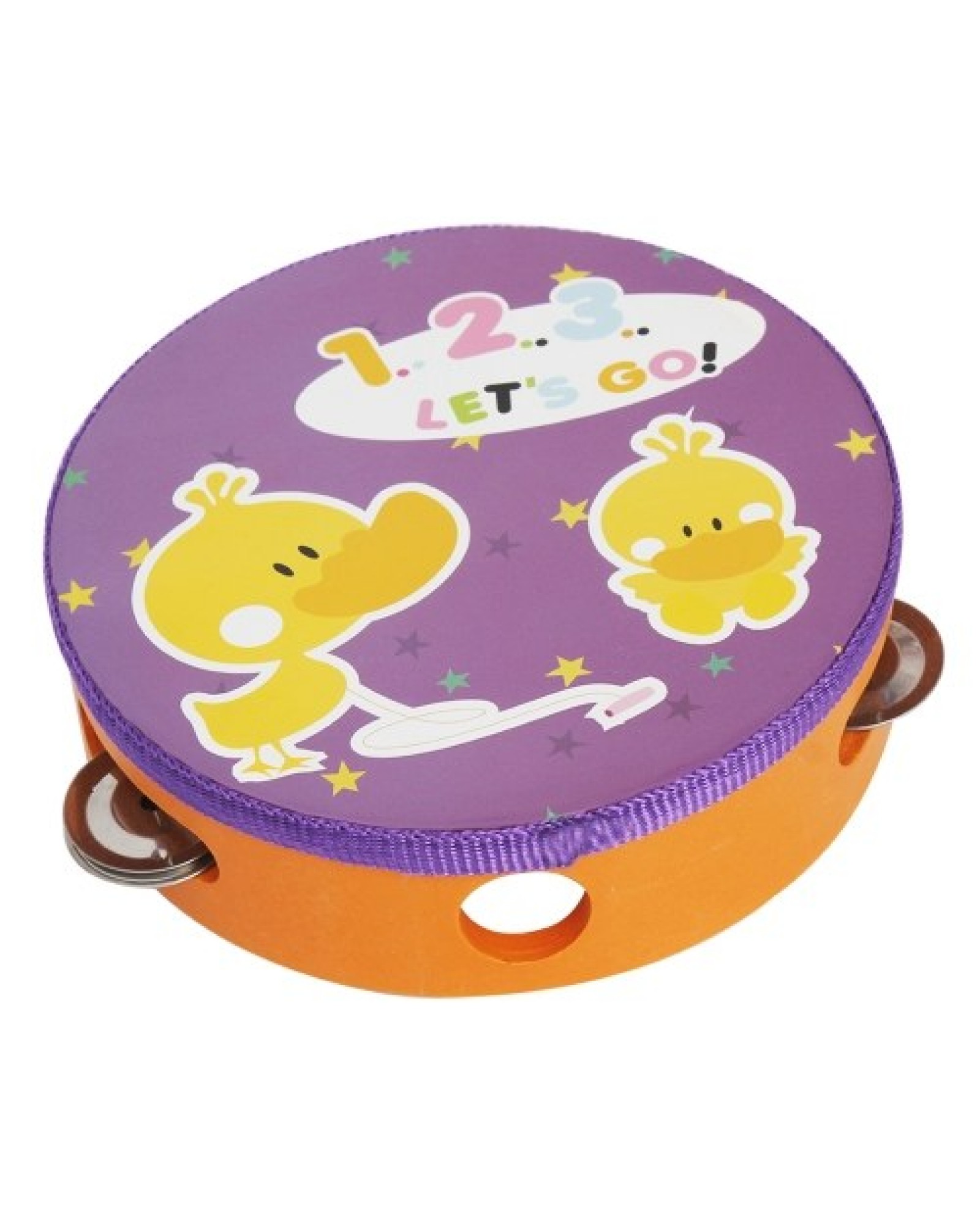 6" Handheld Tambourine Hand Drum Percussion Musical Toy