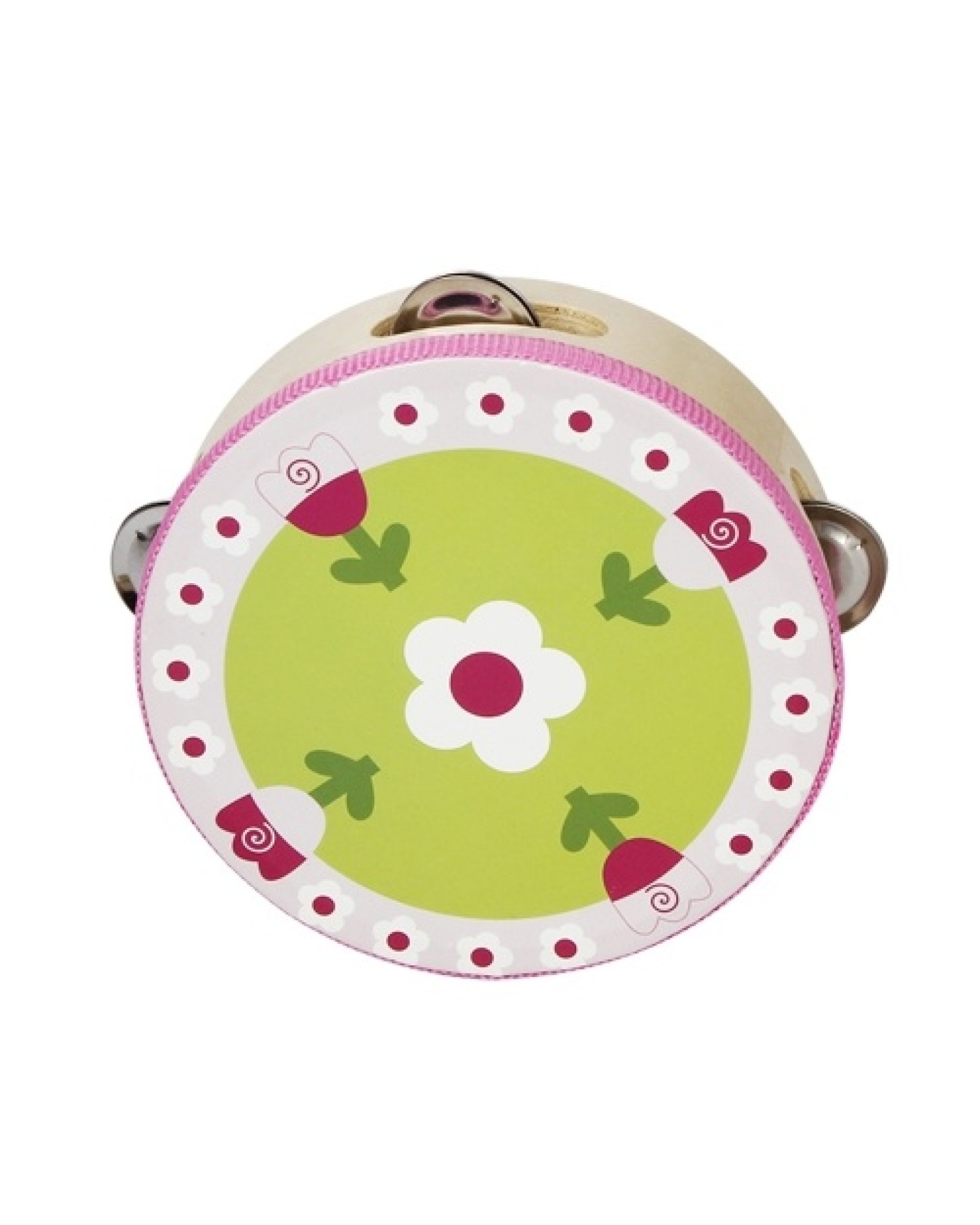 6" Handheld Tambourine Hand Drum Percussion Musical Toy