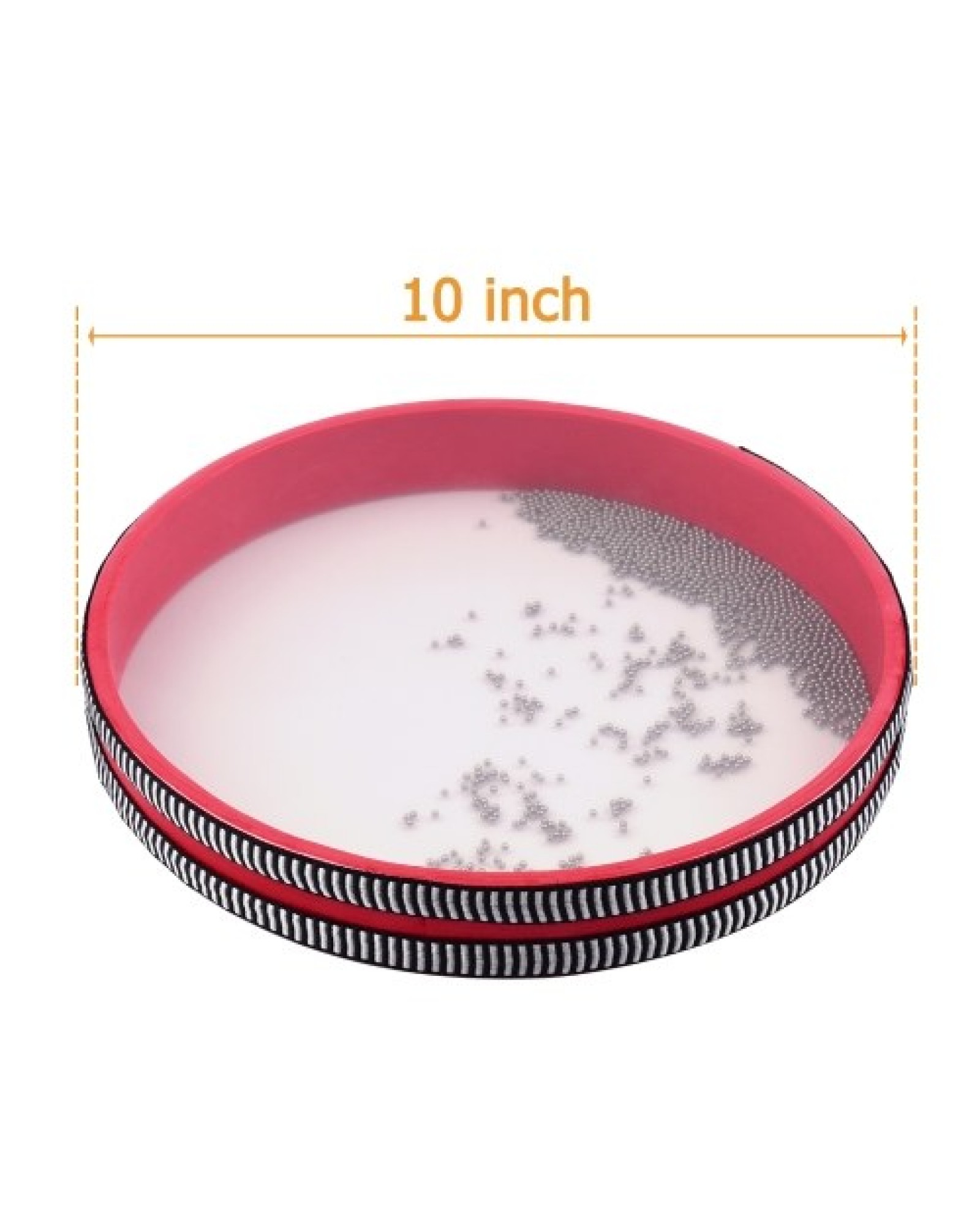 10 Inch Ocean Drum Wooden Handheld Sea Wave Drum Percussion Drum Gentle Sea Sound Musical Toy for Children