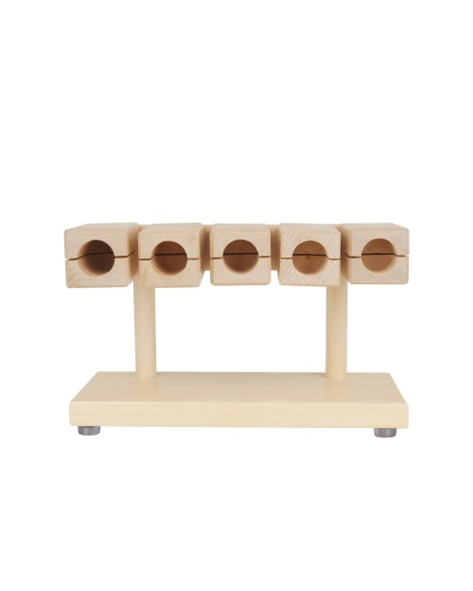 Wood Rhythm Block Wooden Percussion Block Solid Maple Material 5 Tones Musical Percussion Instrument with Mallet for Yoga Presch