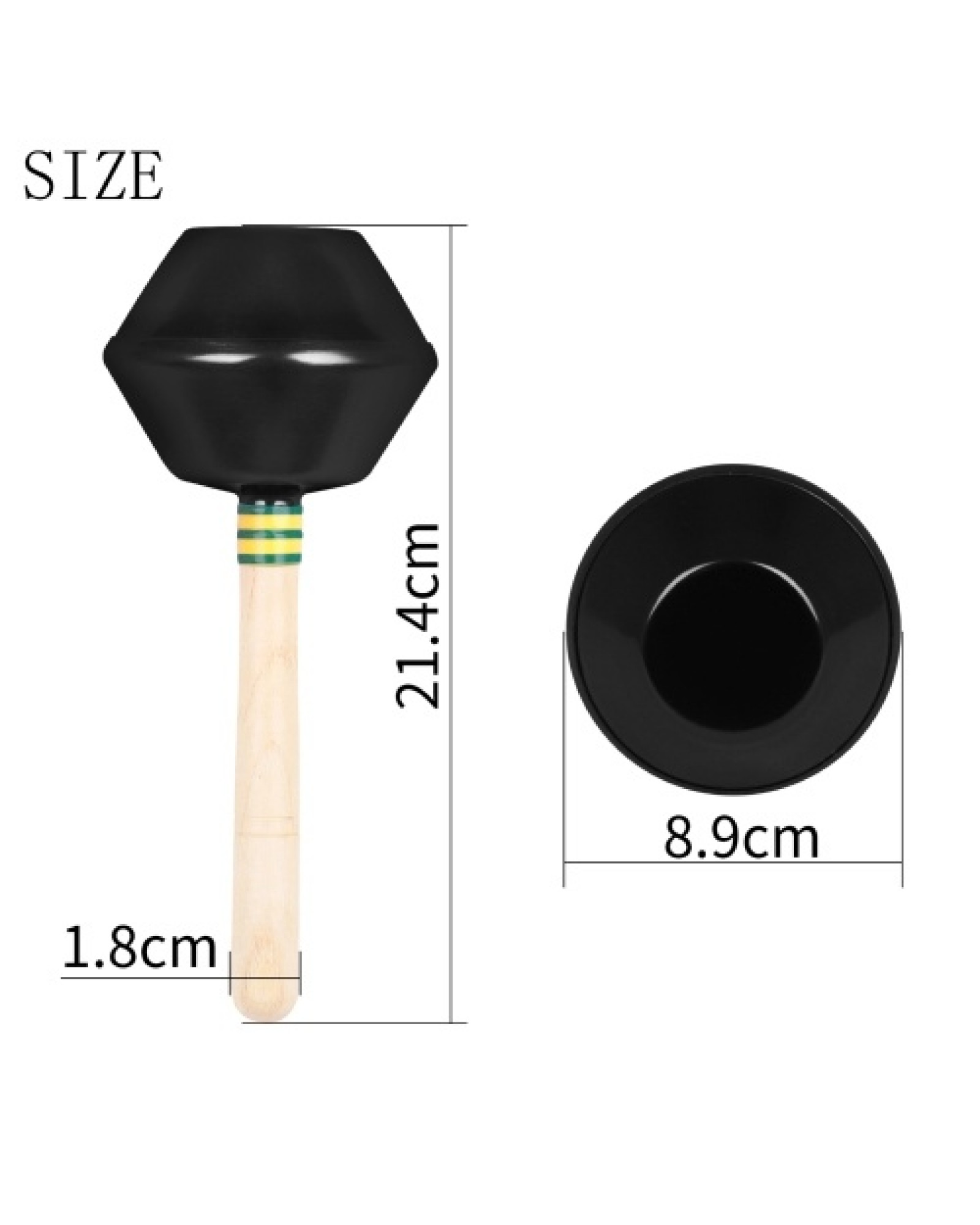 Percussion Maracas Pair of Maracas Shakers Rattles Sand Hammer Percussion Musical Instrument with Aluminium Hammer Head &amp; Wo