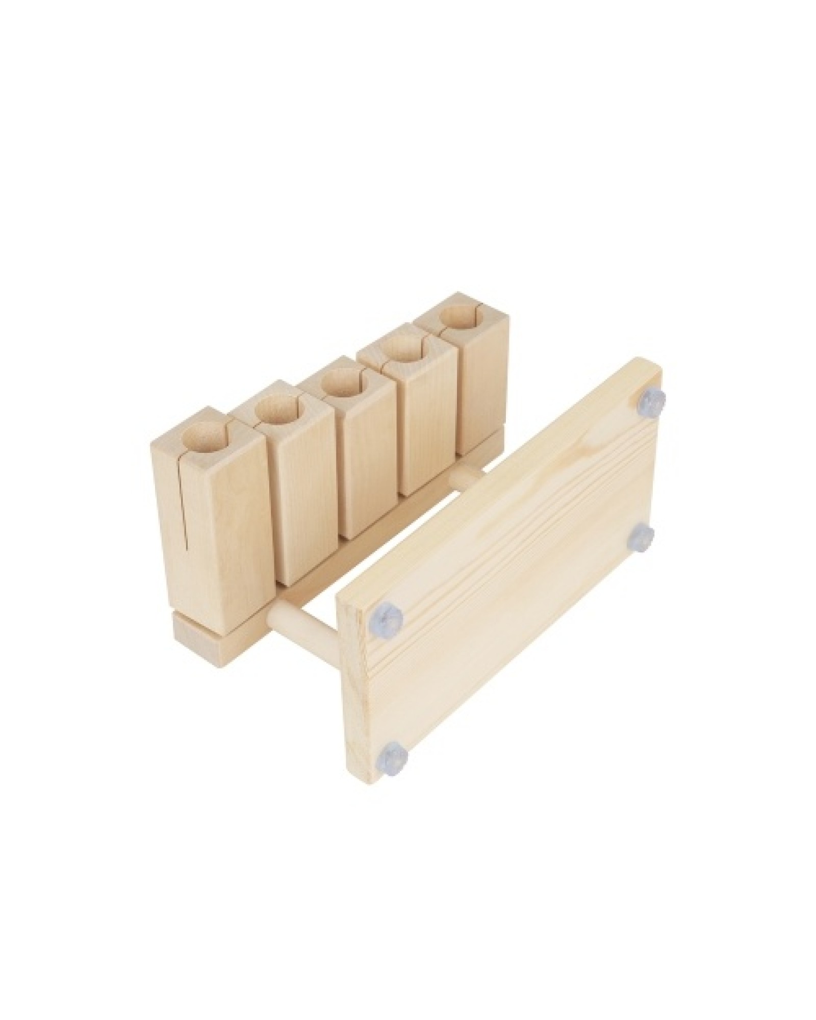 Wood Rhythm Block Wooden Percussion Block Solid Maple Material 5 Tones Musical Percussion Instrument with Mallet for Yoga Presch