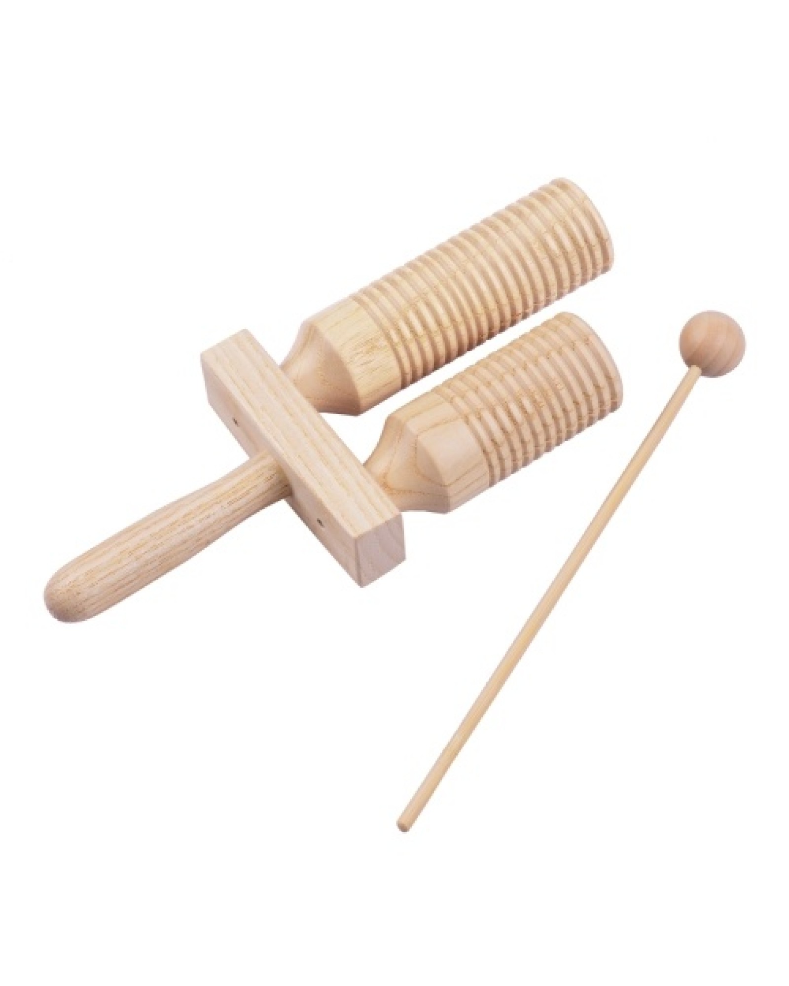 Percussion Wood Block 2 Tone Wooden Percussion Musical Instrument Children Musical Toys with Mallet