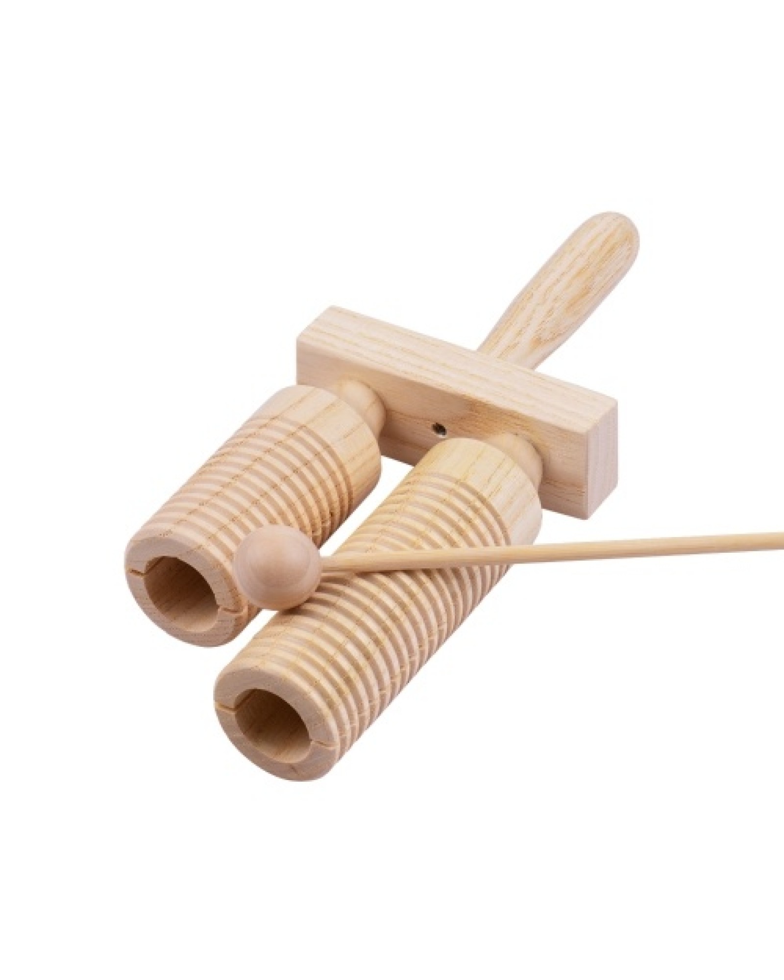 Percussion Wood Block 2 Tone Wooden Percussion Musical Instrument Children Musical Toys with Mallet