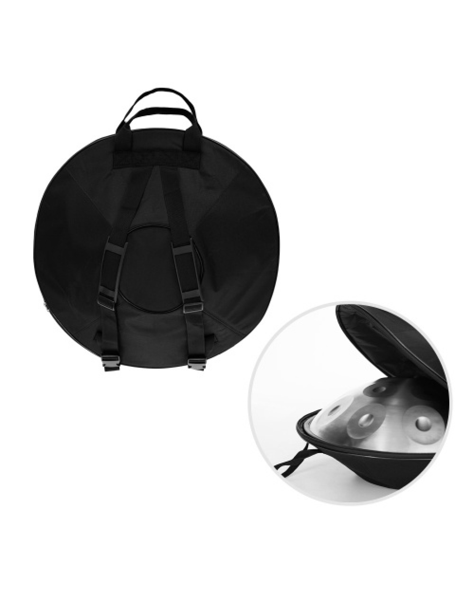 Mini Handpan Steel Hand Drum in C Tone 9 Notes 16 Inches Percussion Instrument