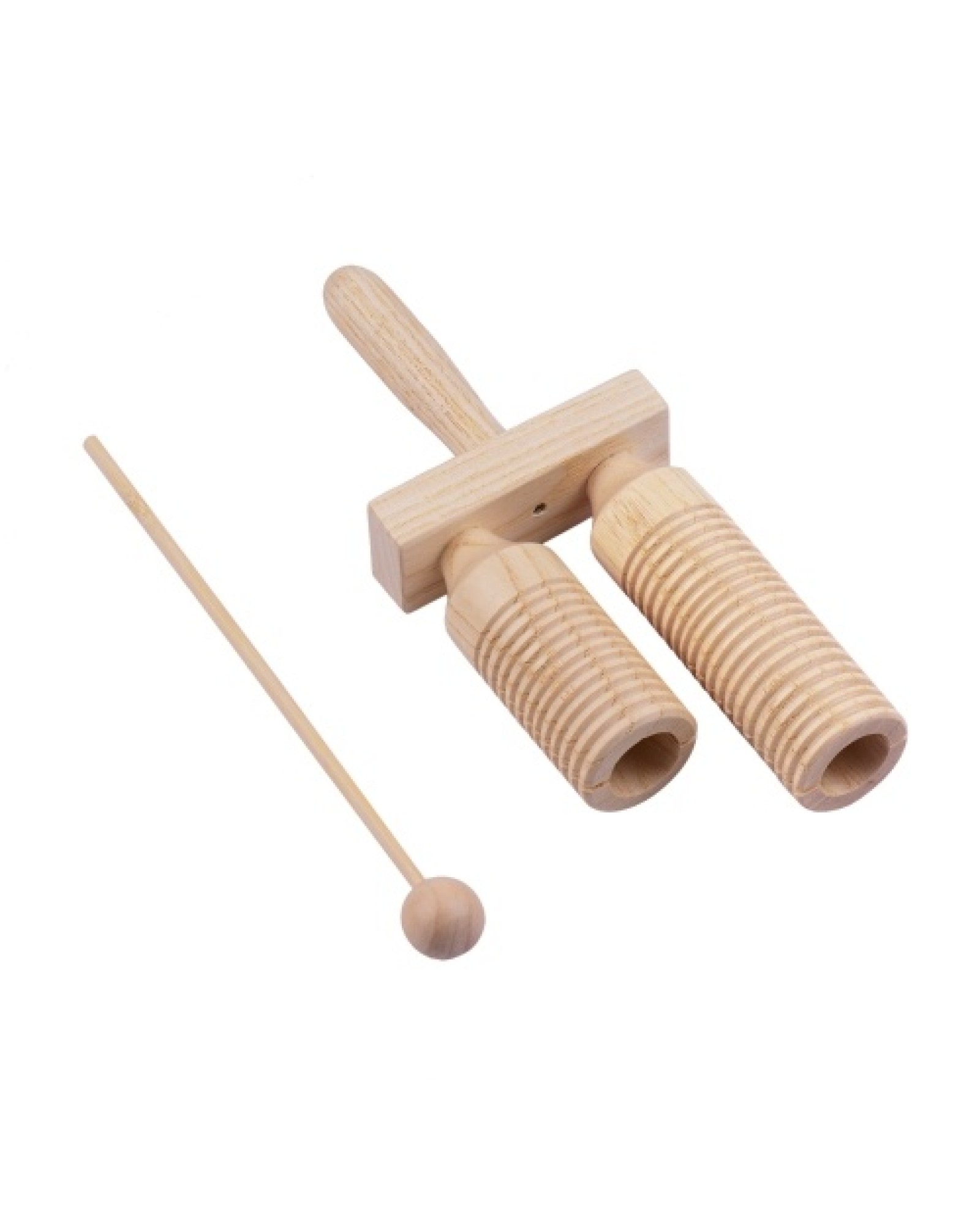 Percussion Wood Block 2 Tone Wooden Percussion Musical Instrument Children Musical Toys with Mallet