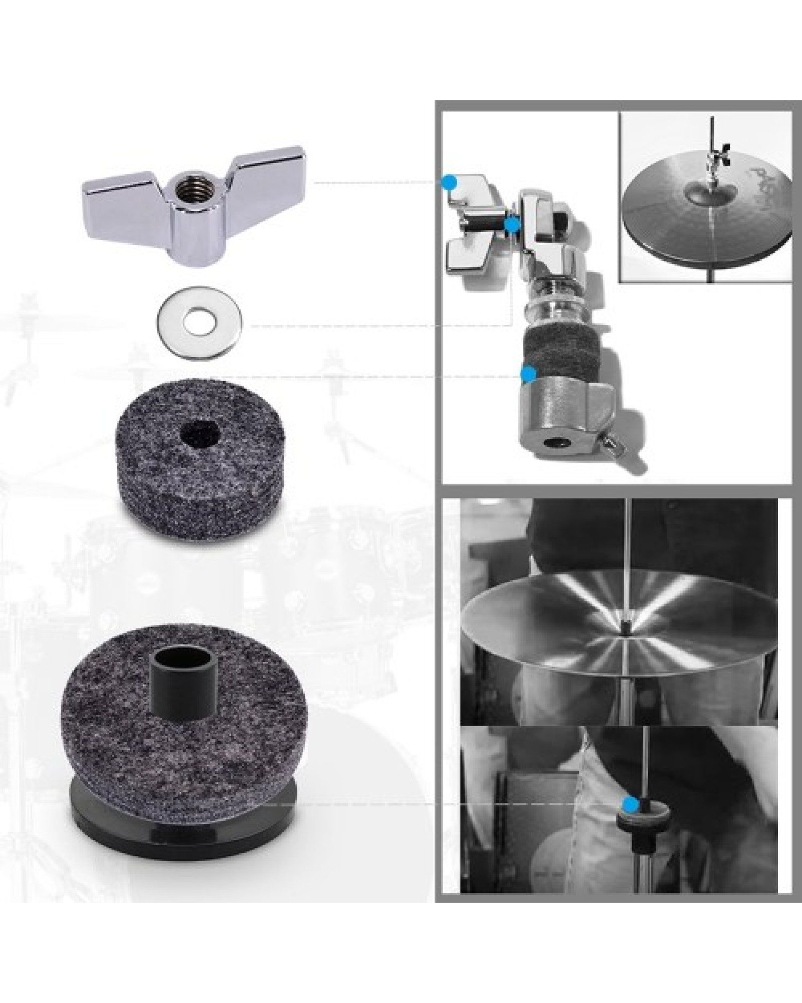 18pcs Drum Accessories Set