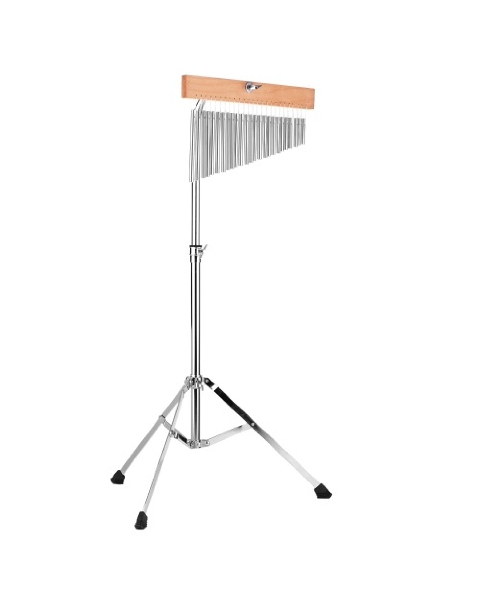 25 Bells Barchime Bar Chimes Single-Row Solid Aluminum Bar Wind Chimes Musical Percusion Instrument with Adjustable Mounting Sta