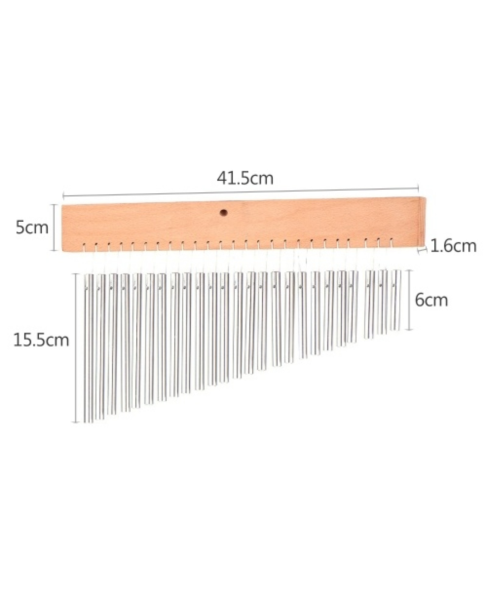 25 Bells Barchime Bar Chimes Single-Row Solid Aluminum Bar Wind Chimes Musical Percusion Instrument with Adjustable Mounting Sta