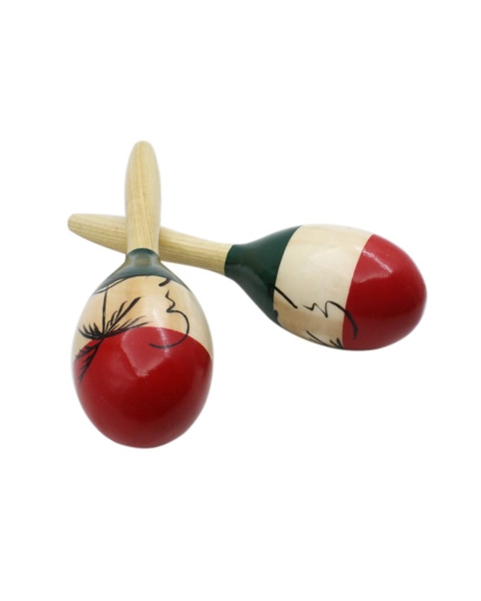 Pair of Wooden Large Maracas Rumba Shakers Rattles Sand Hammer Percussion Instrument Musical Toy for Kid Children Party Games