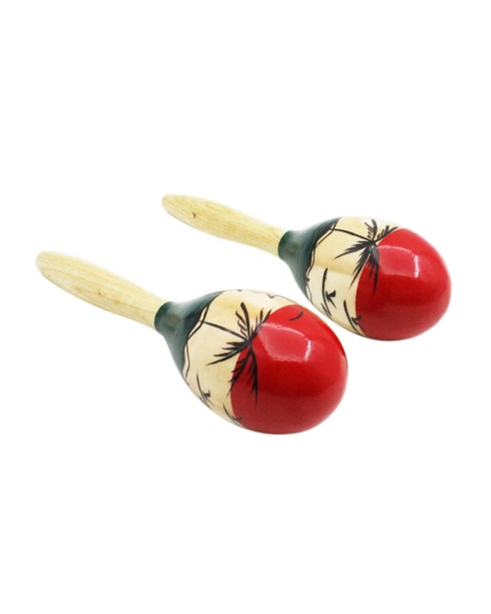 Pair of Wooden Large Maracas Rumba Shakers Rattles Sand Hammer Percussion Instrument Musical Toy for Kid Children Party Games