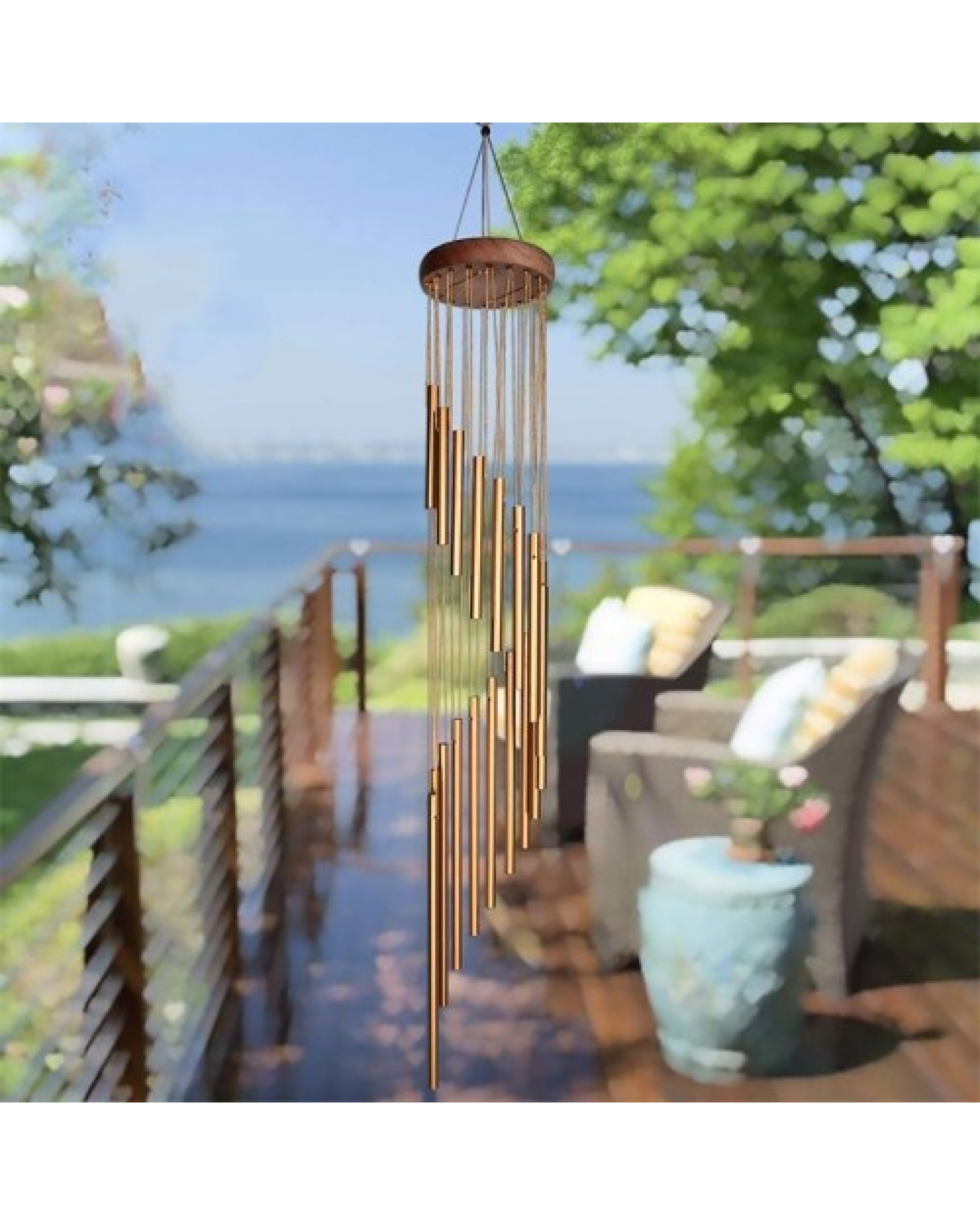 35inch 18-Bar Classic Rotating Wind Chime