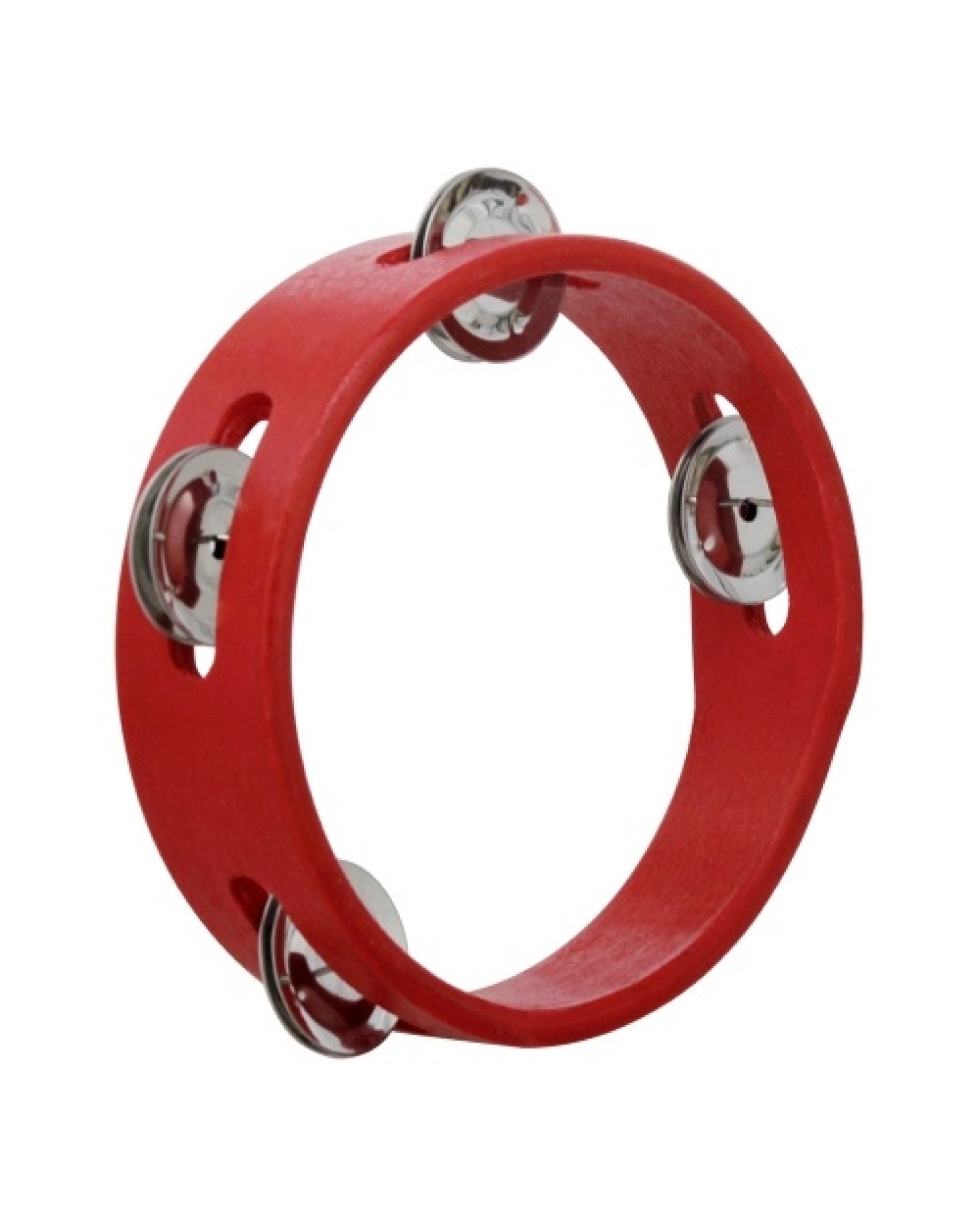 6 Inch Handheld Wooden Tambourine Hand Bell Percussion