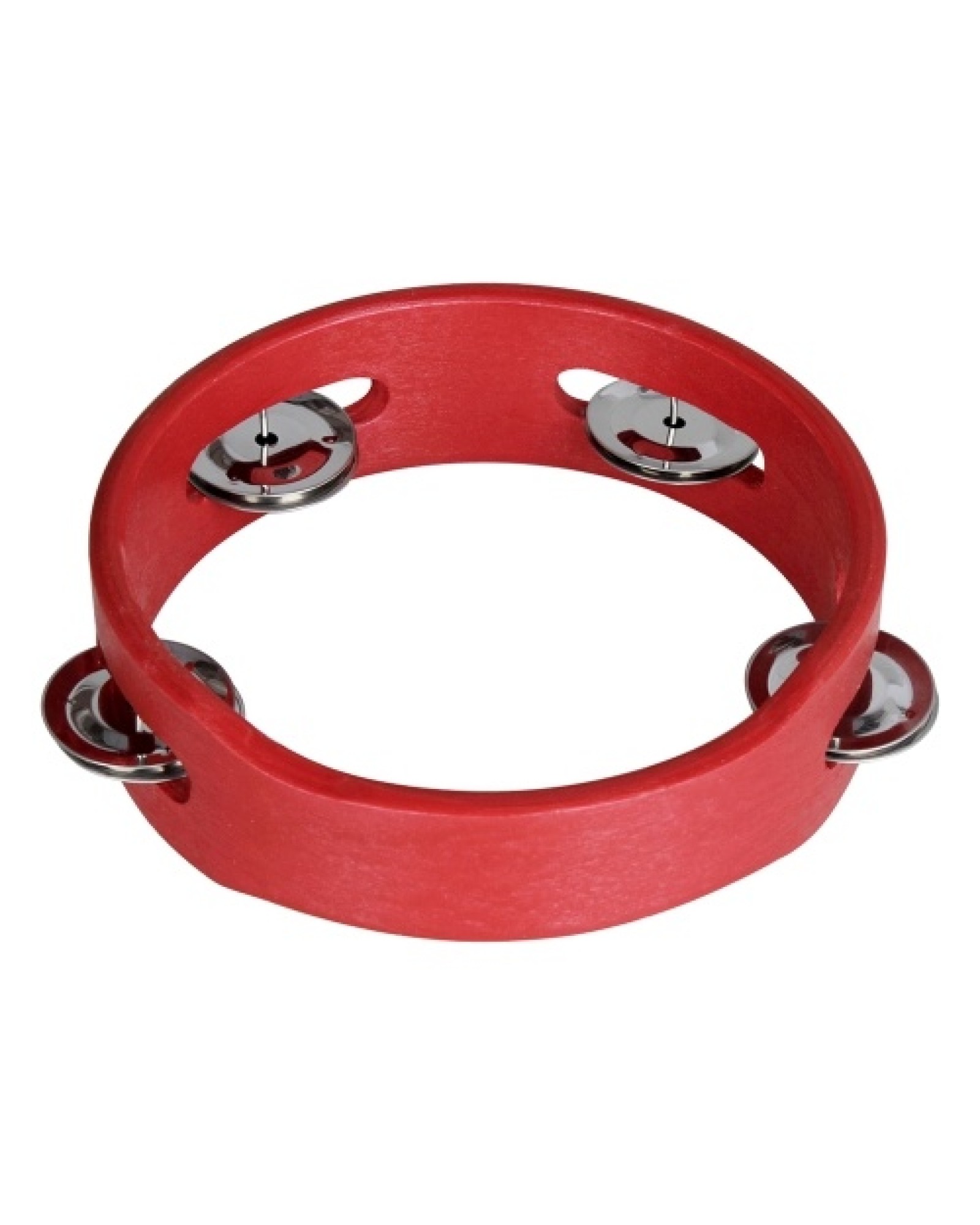 6 Inch Handheld Wooden Tambourine Hand Bell Percussion