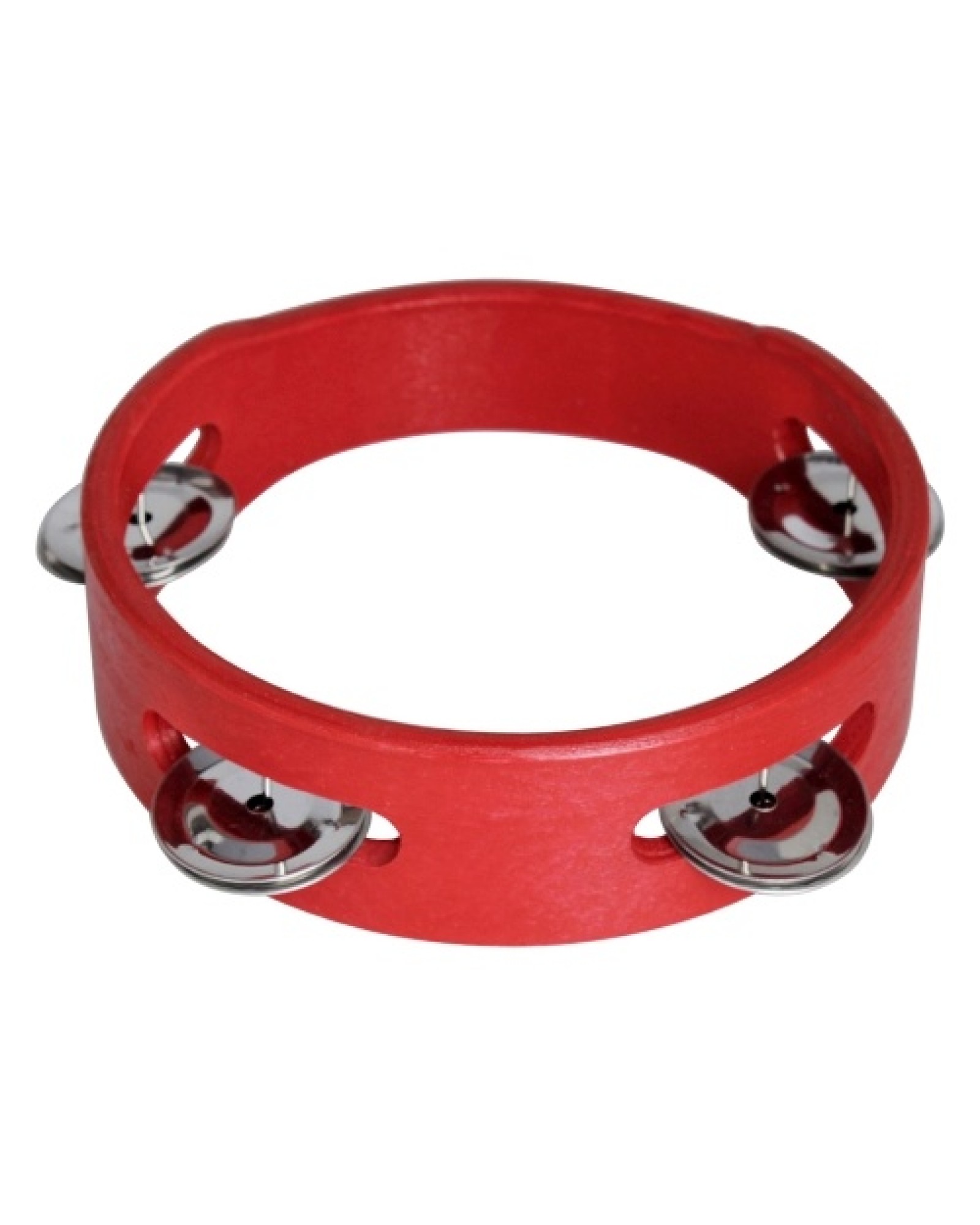 6 Inch Handheld Wooden Tambourine Hand Bell Percussion